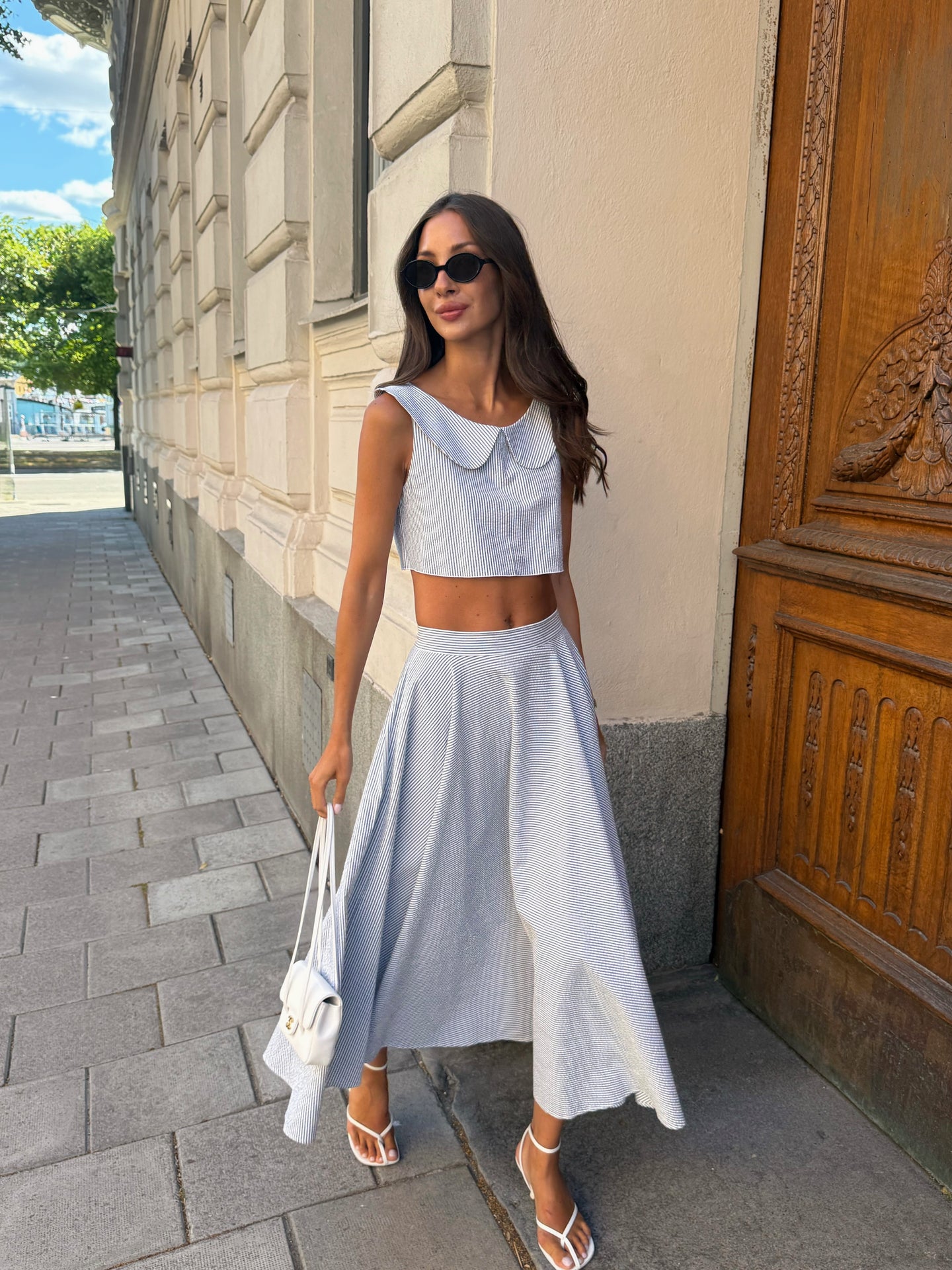 Babilou Skirt - Ice - Stripes
