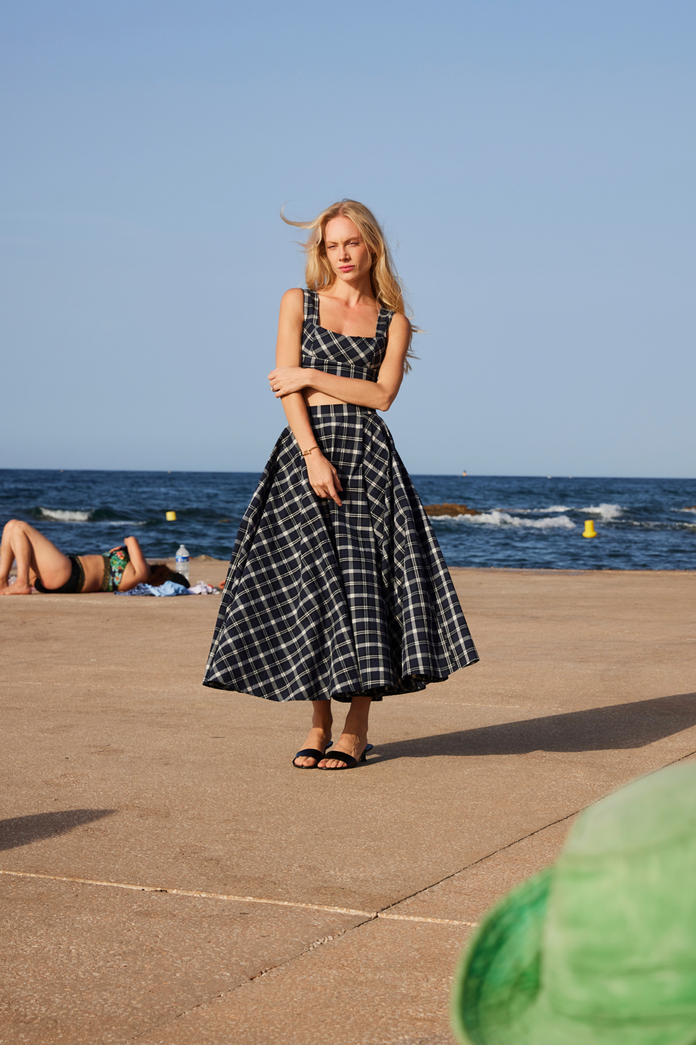 BABILOU skirt in navy plaid