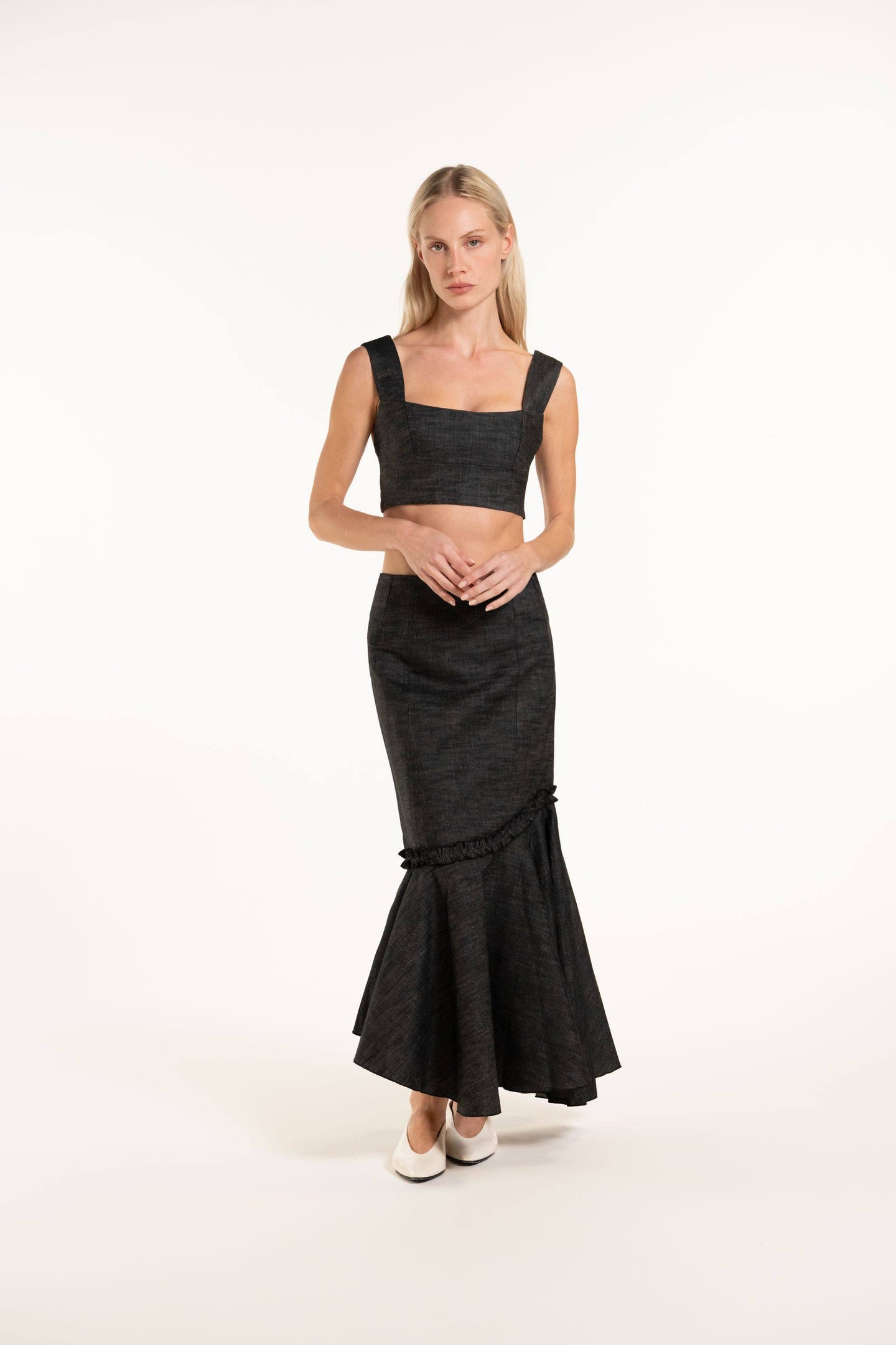 Annette Skirt - Pepper - Denim