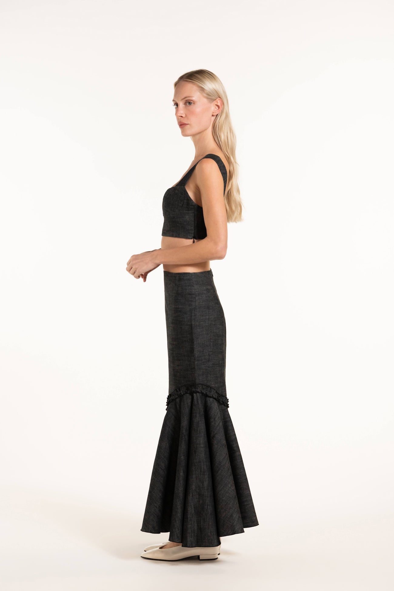 Annette Skirt - Black - Denim