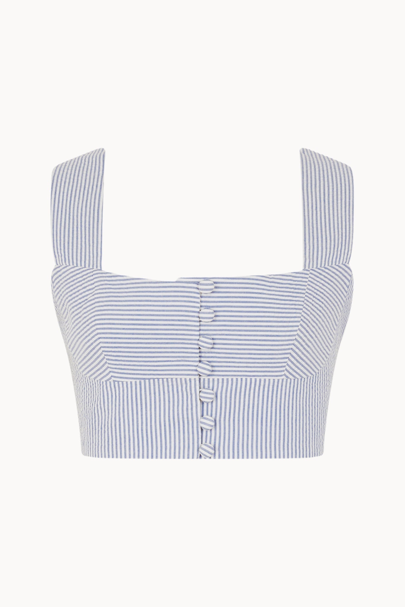 Acacia Top - Grey-blue - Stripes