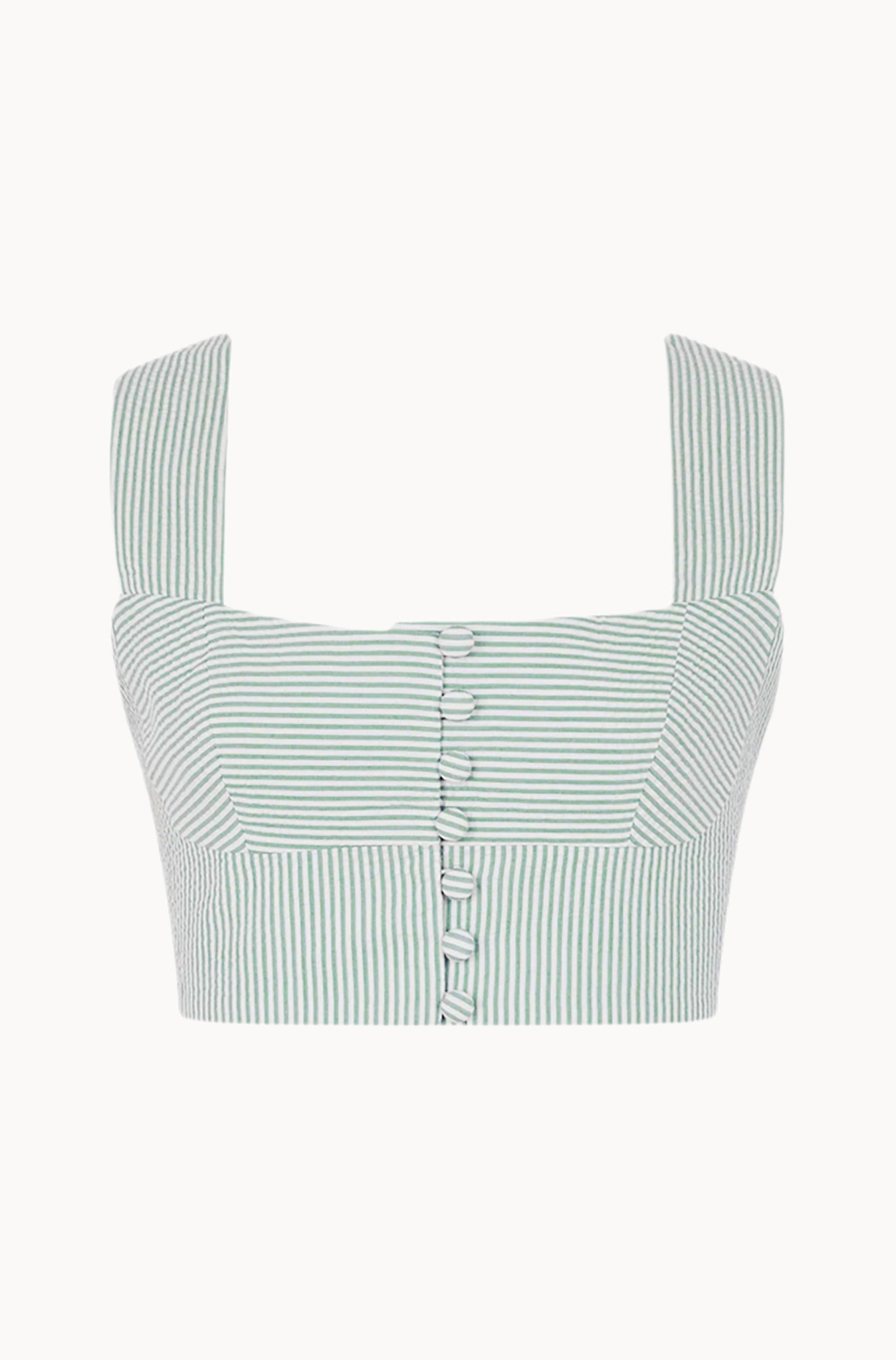 Acacia Top - Green - Stripes