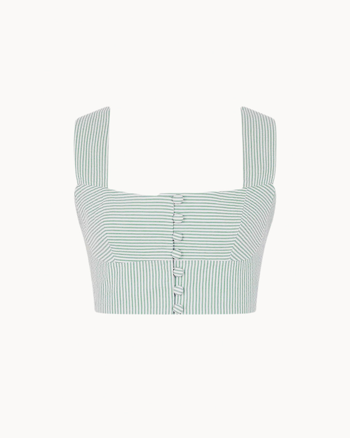 Zhiggie Acacia Top in sage stripes