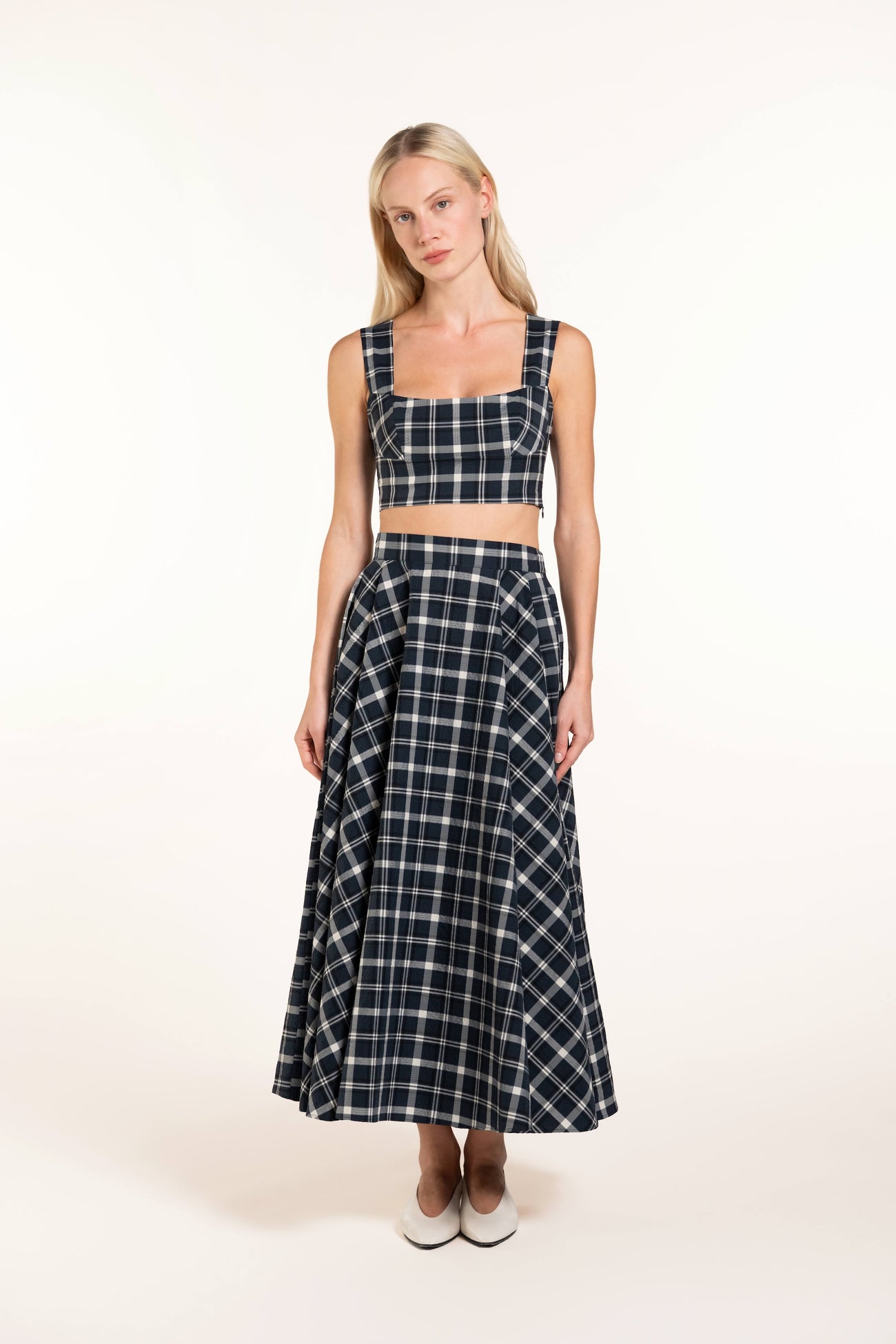 Babilou Skirt - Navy - Plaid