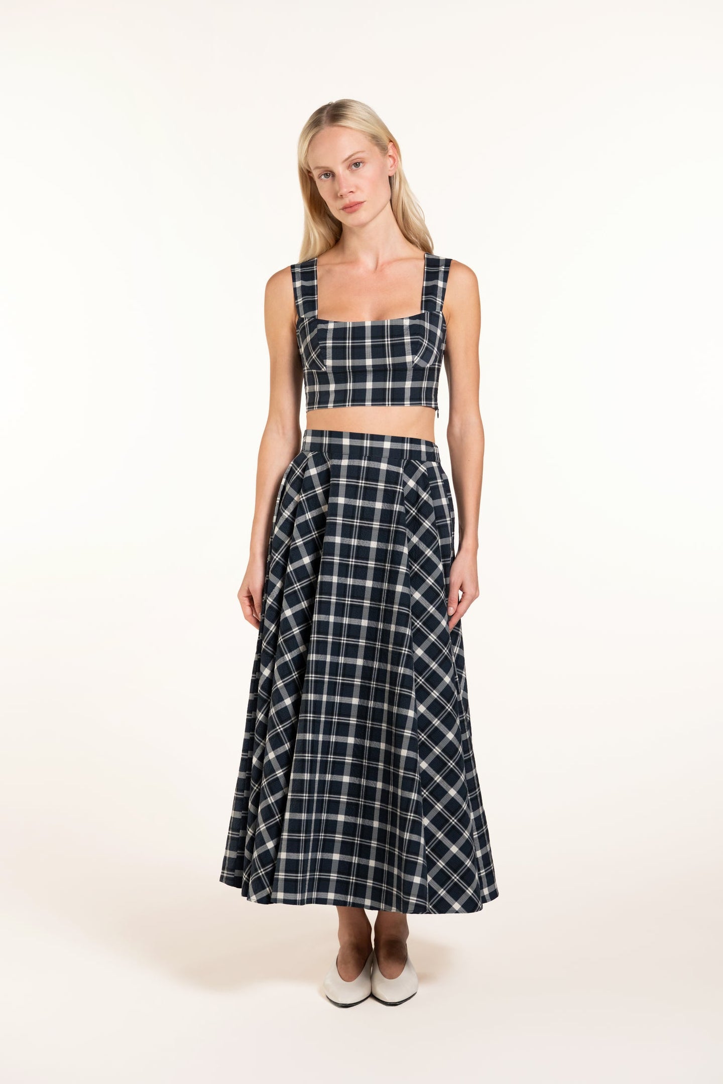 Acacia Top - Loch - Plaid