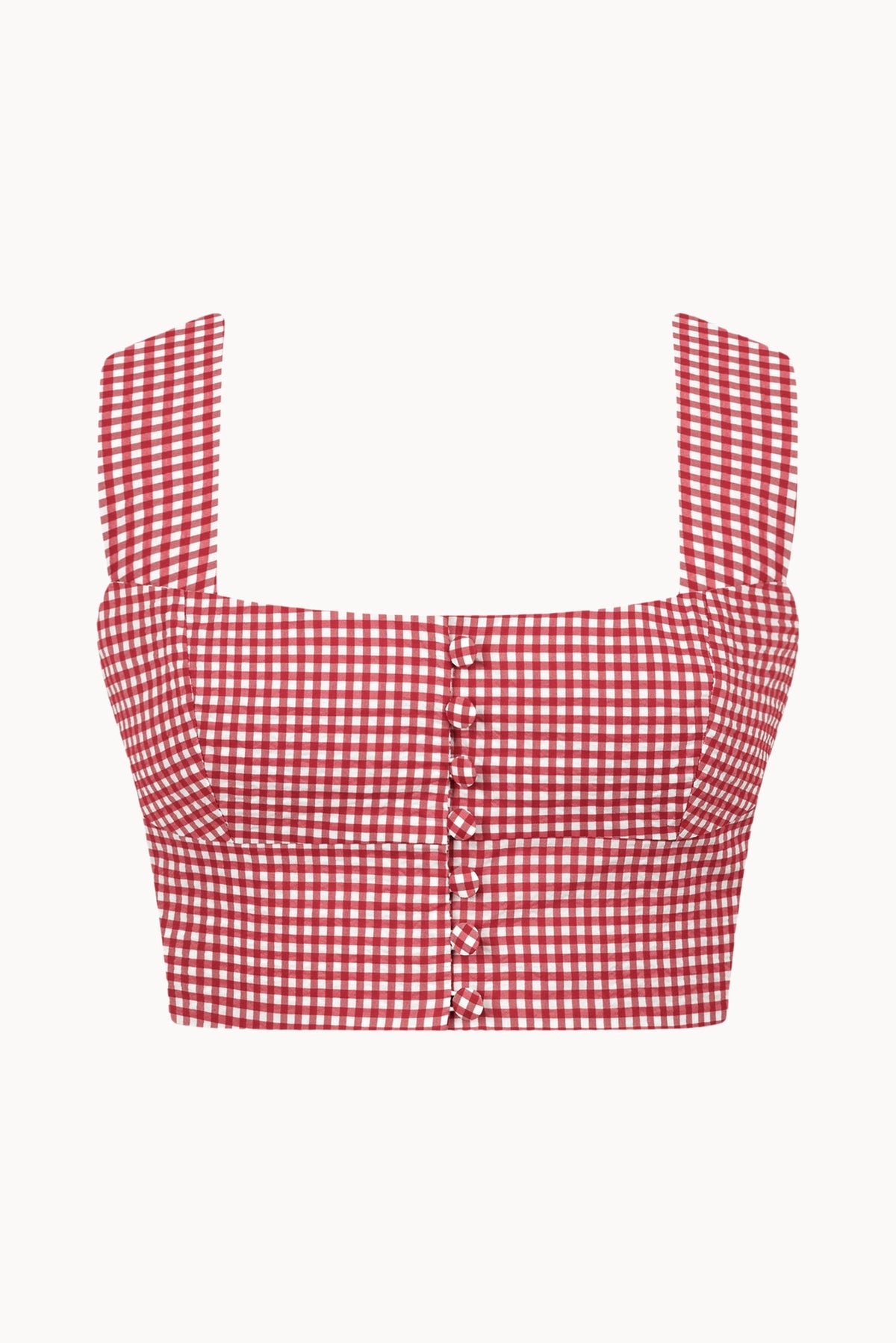 Acacia Top - Cherry - Gingham