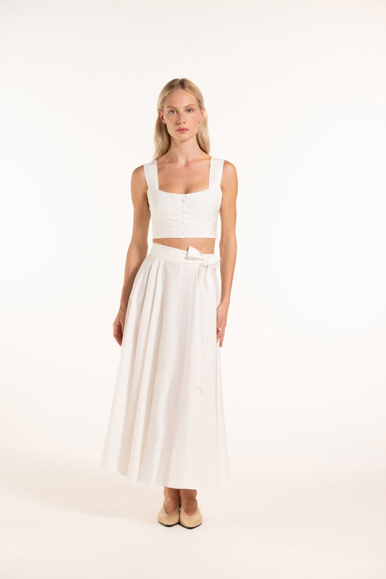 Anane Skirt - White - Solid