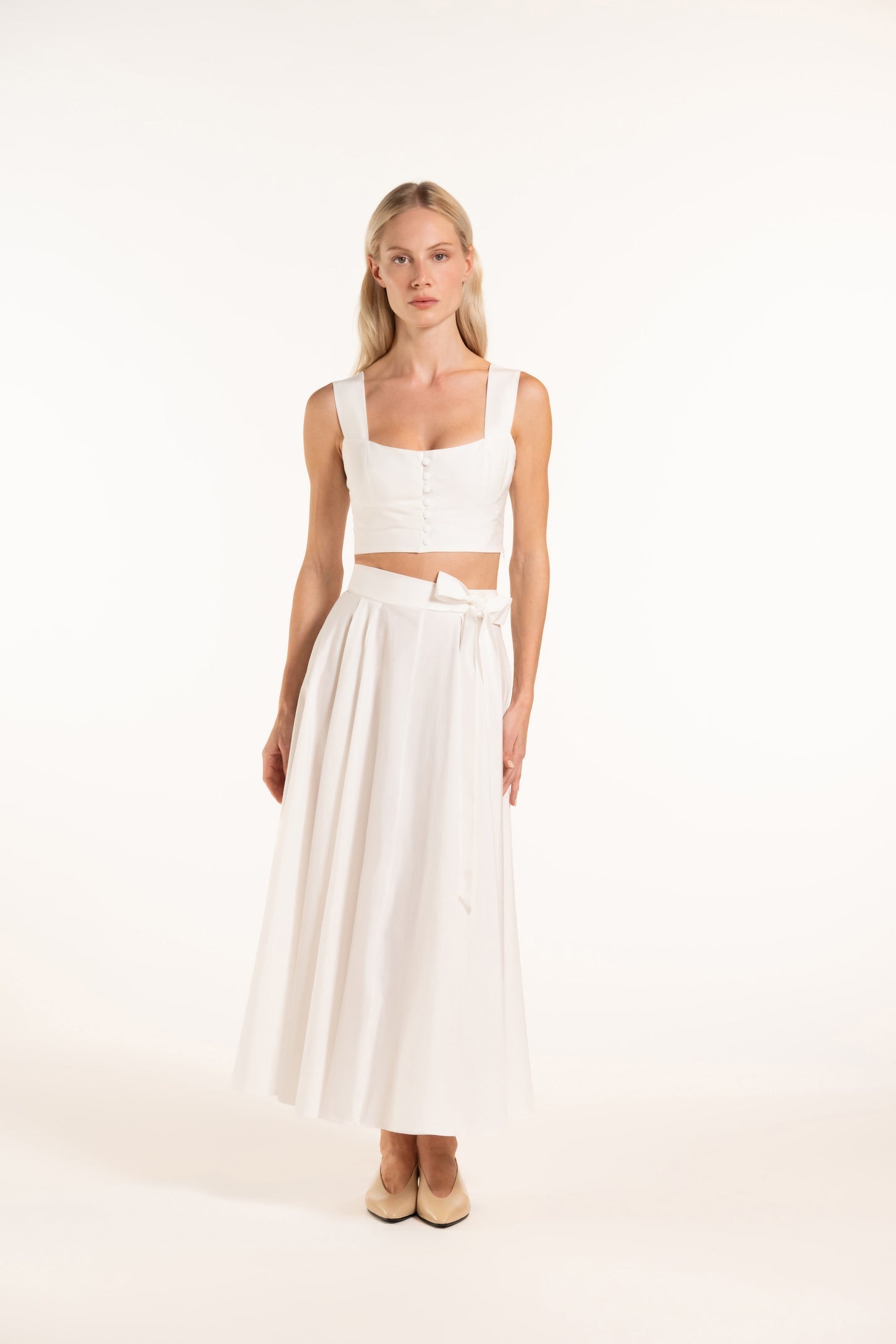 Anane Skirt - White - Solid