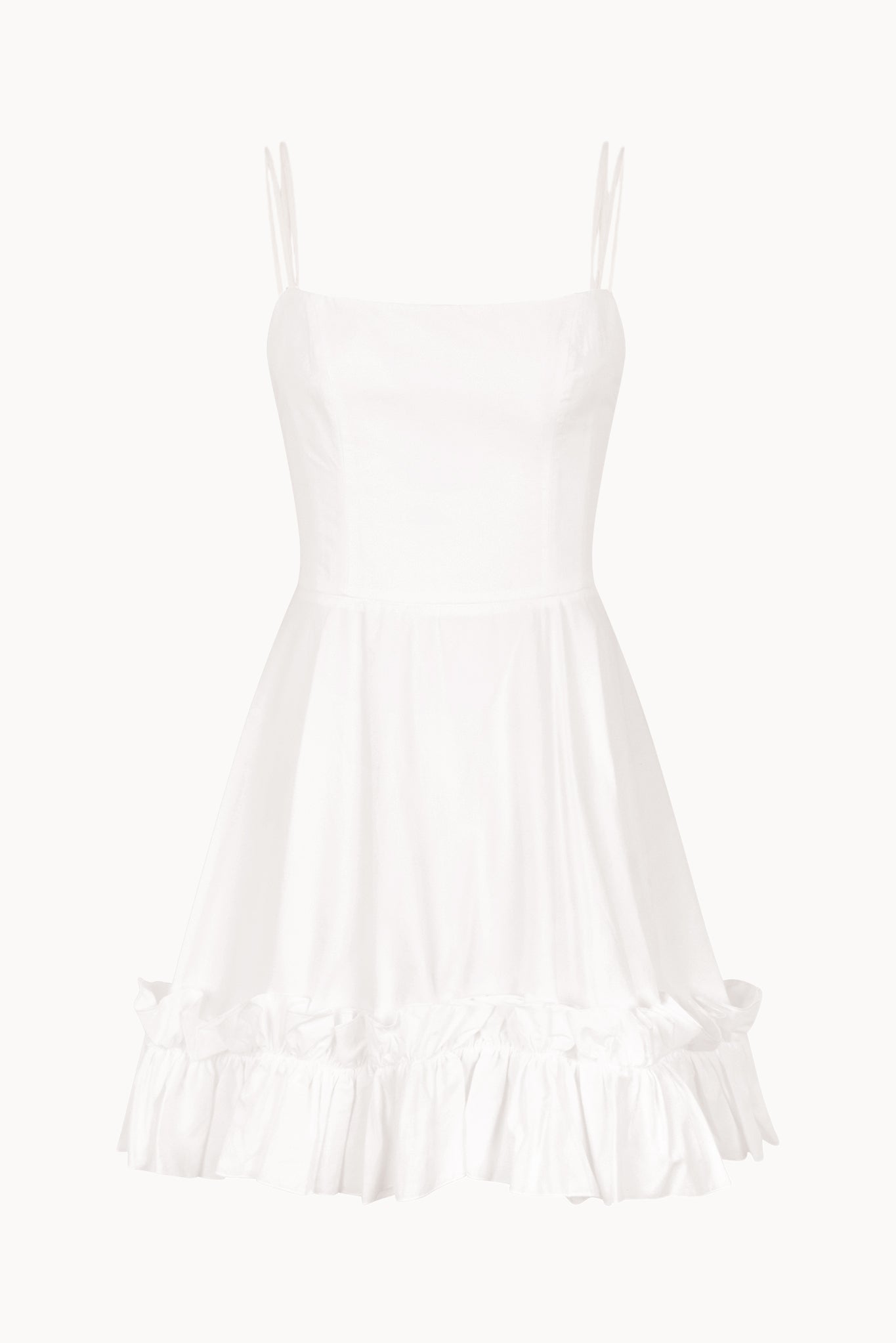 Adenor Dress - White - Solid