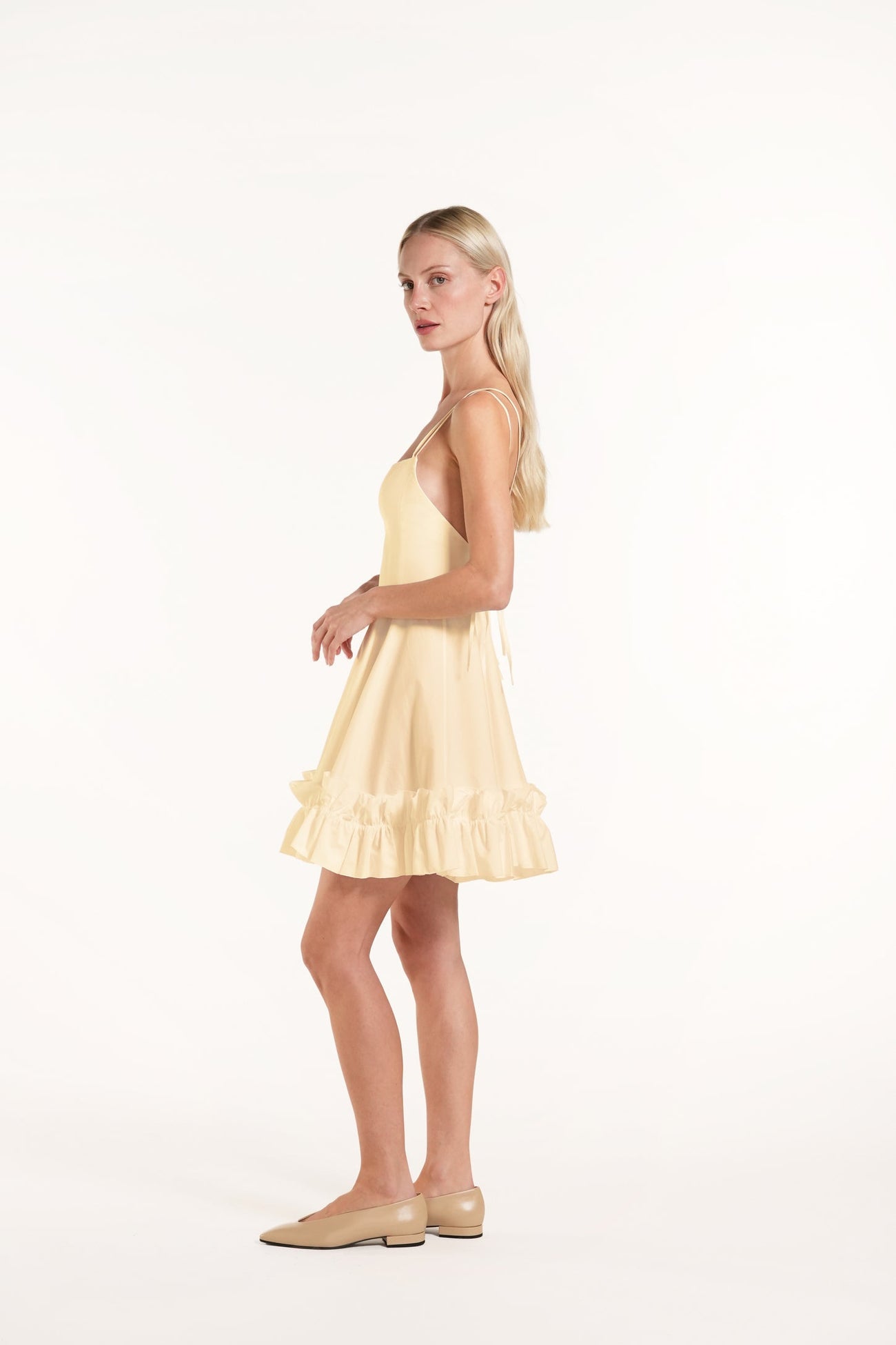 Adenor Dress - Light yellow - Solid