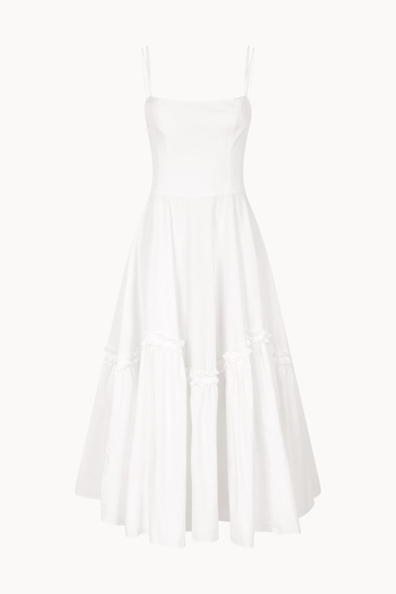 Alvana Dress - White - Solid
