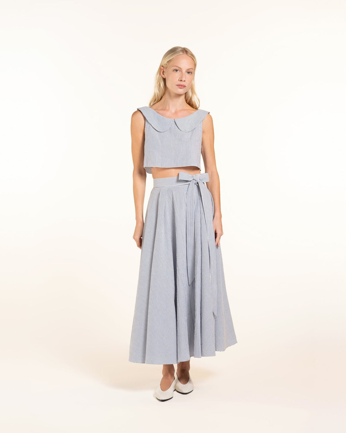 Zhiggie Anane Skirt in ice stripes