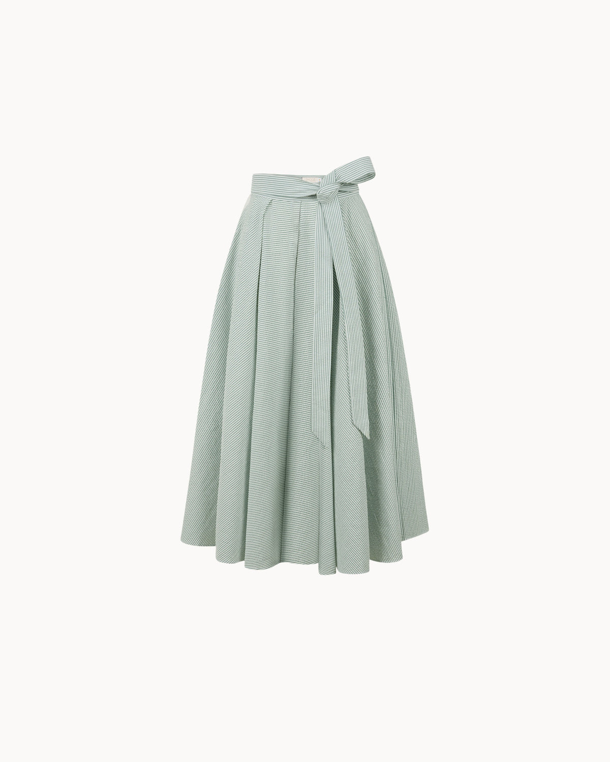 Zhiggie Anane Skirt in sage stripes