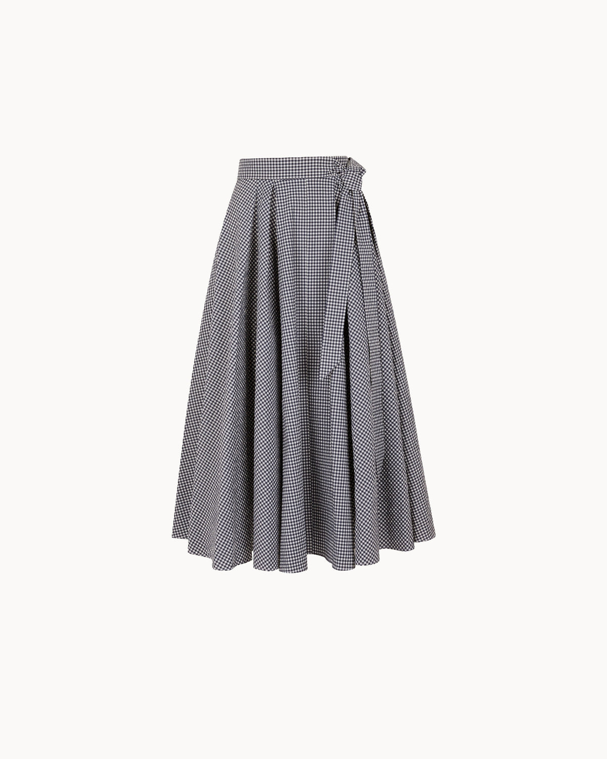 Zhiggie Anane Skirt in navy gingham