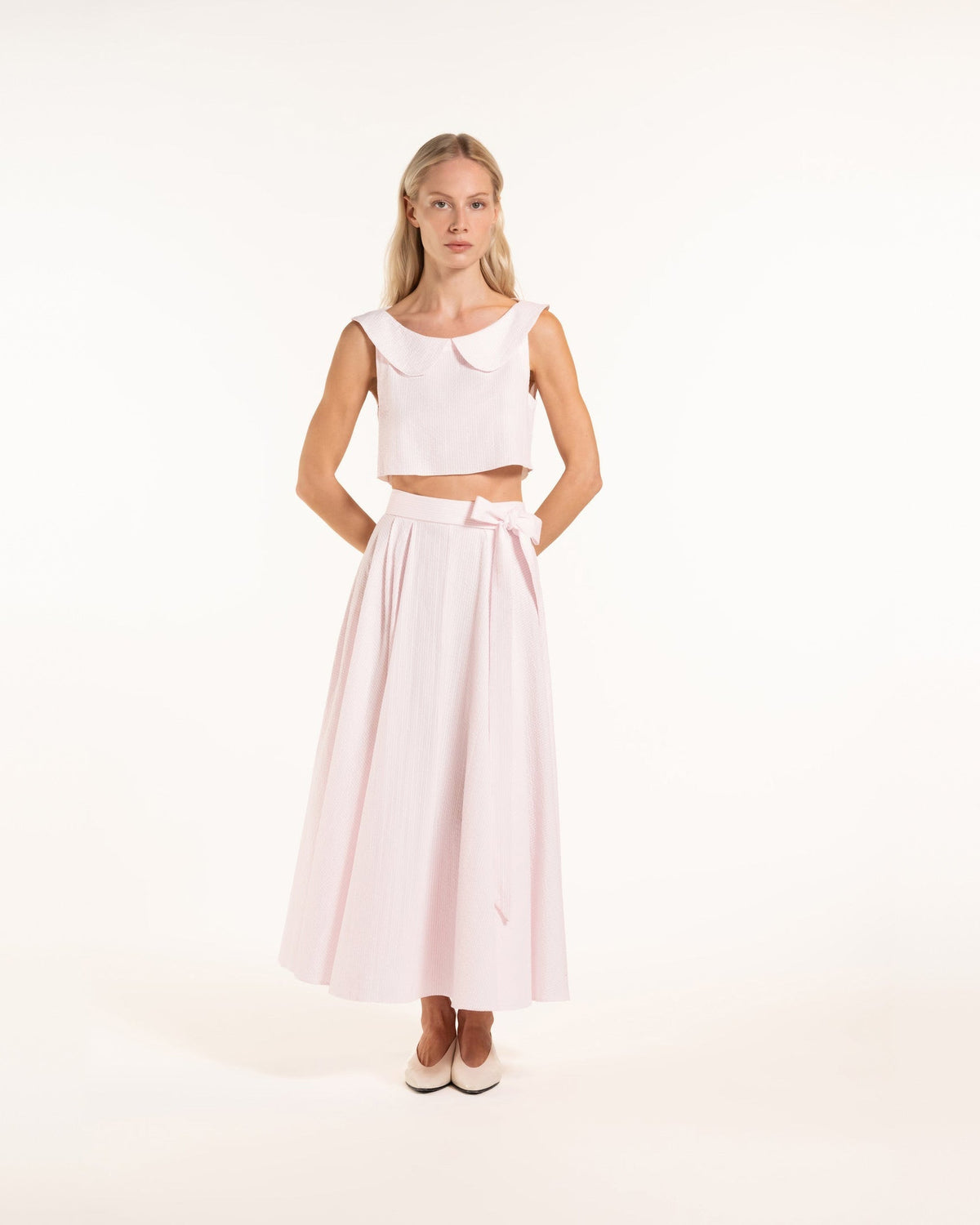 Zhiggie Anane Skirt in petal stripes