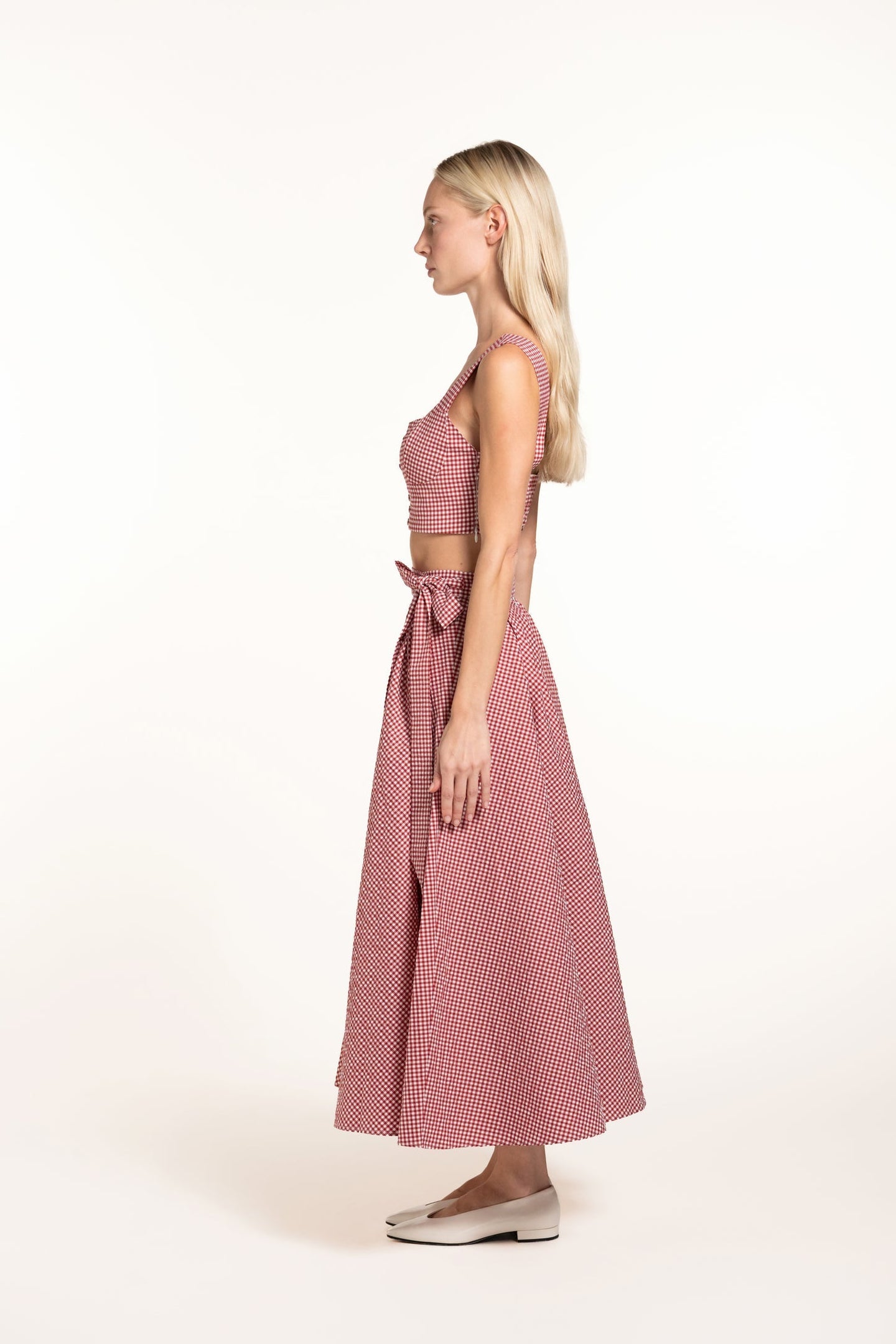 Anane Skirt - Cherry - Gingham