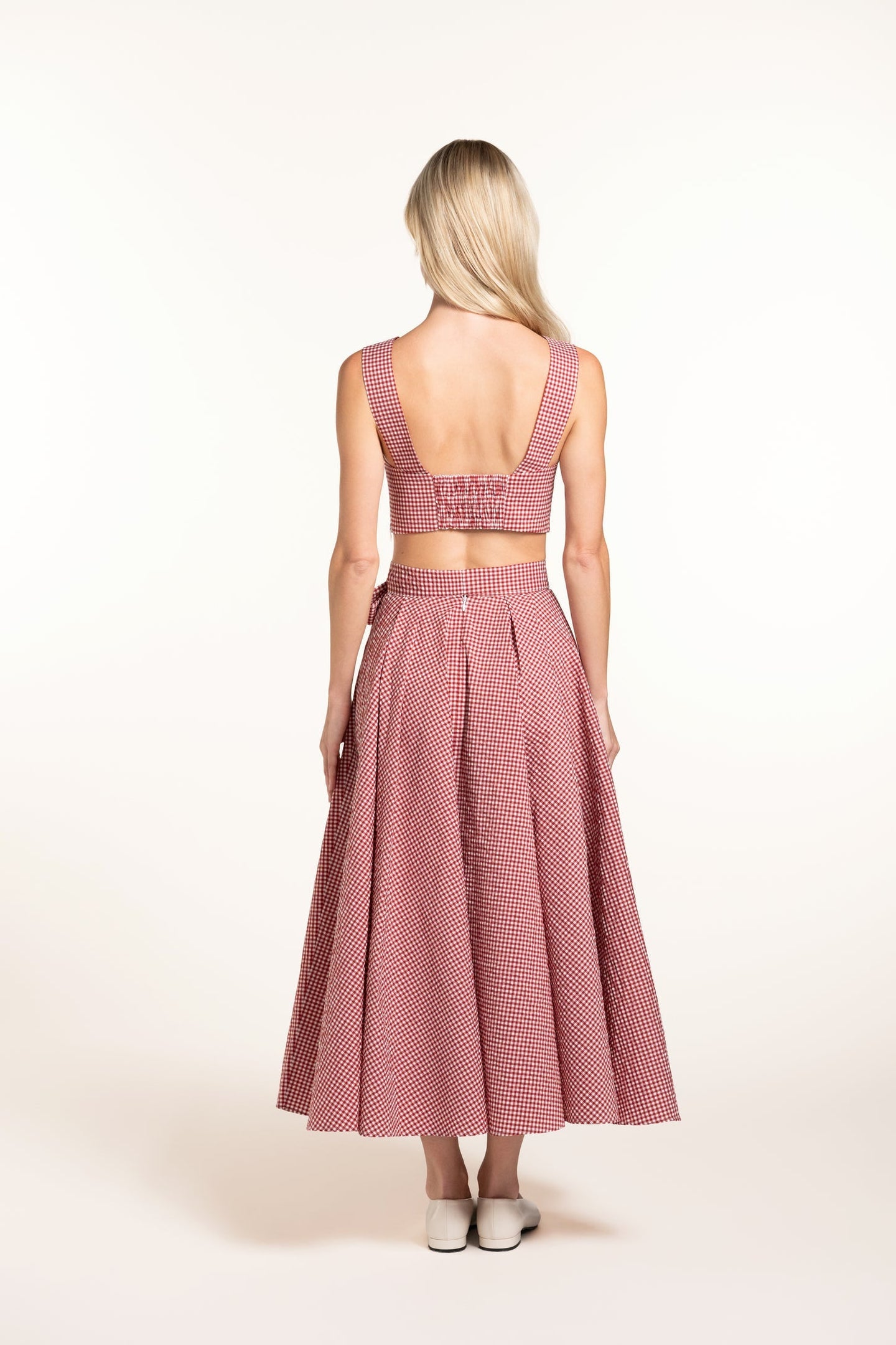 Anane Skirt - Cherry - Gingham