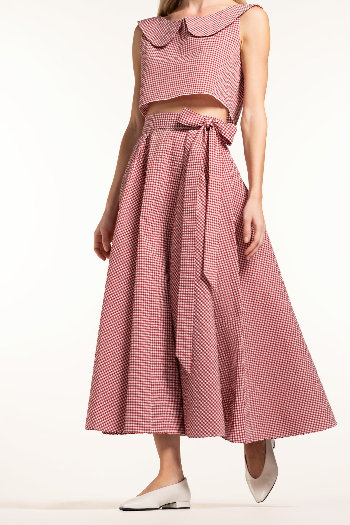 Anane Skirt - Cherry - Gingham