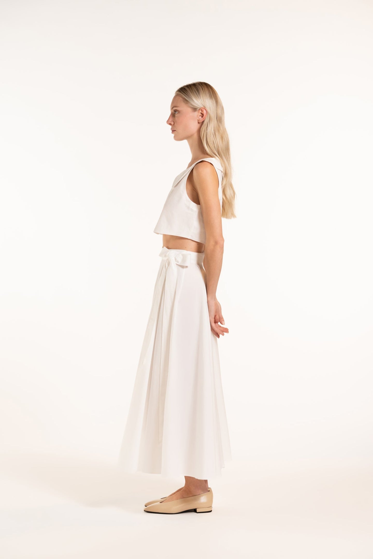 Anane Skirt - White - Solid
