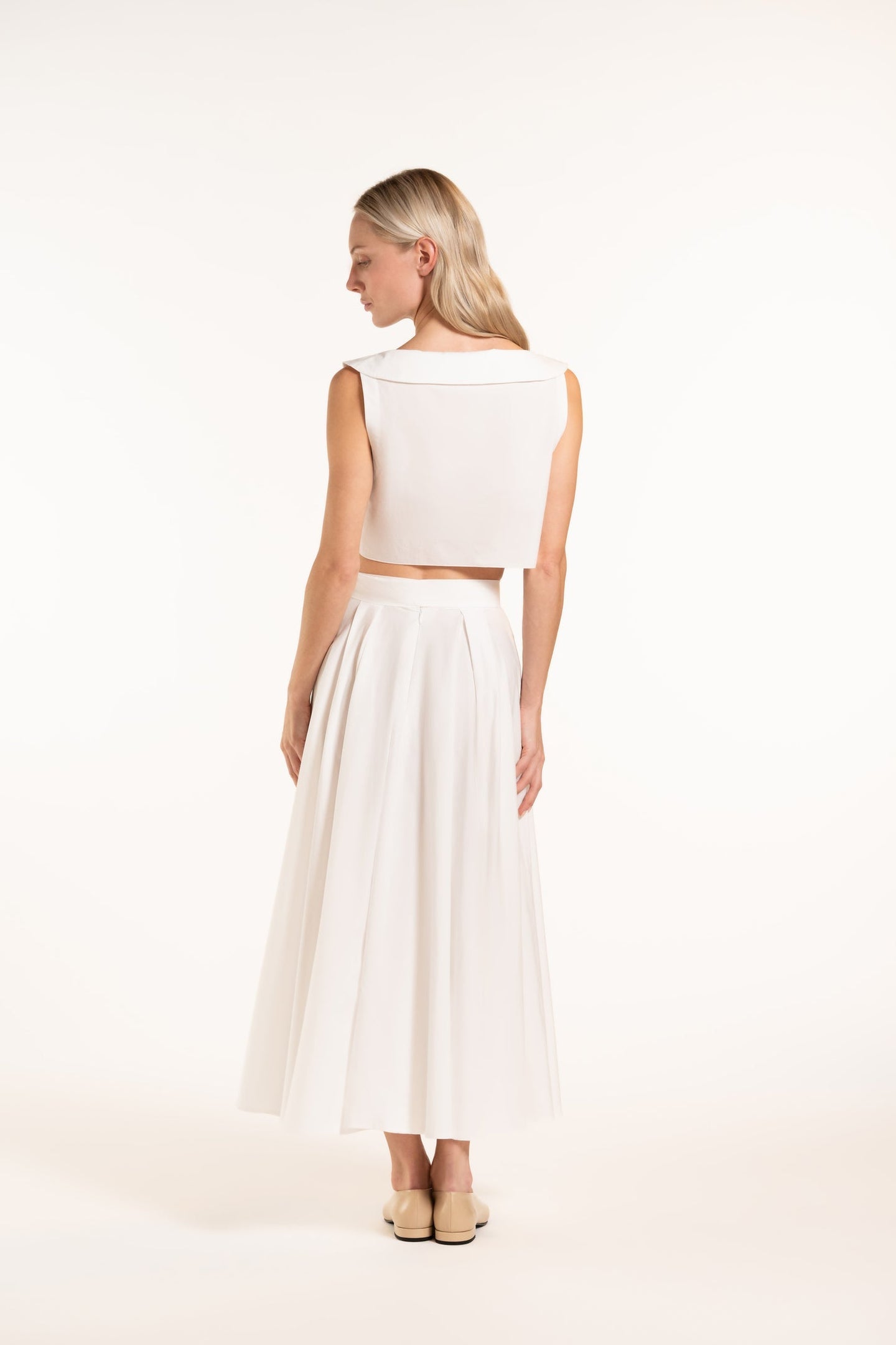 Gabriella Top - White - Solid
