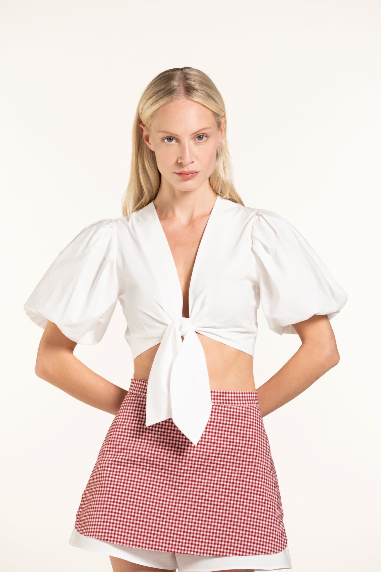 Anna Top - White - Solid