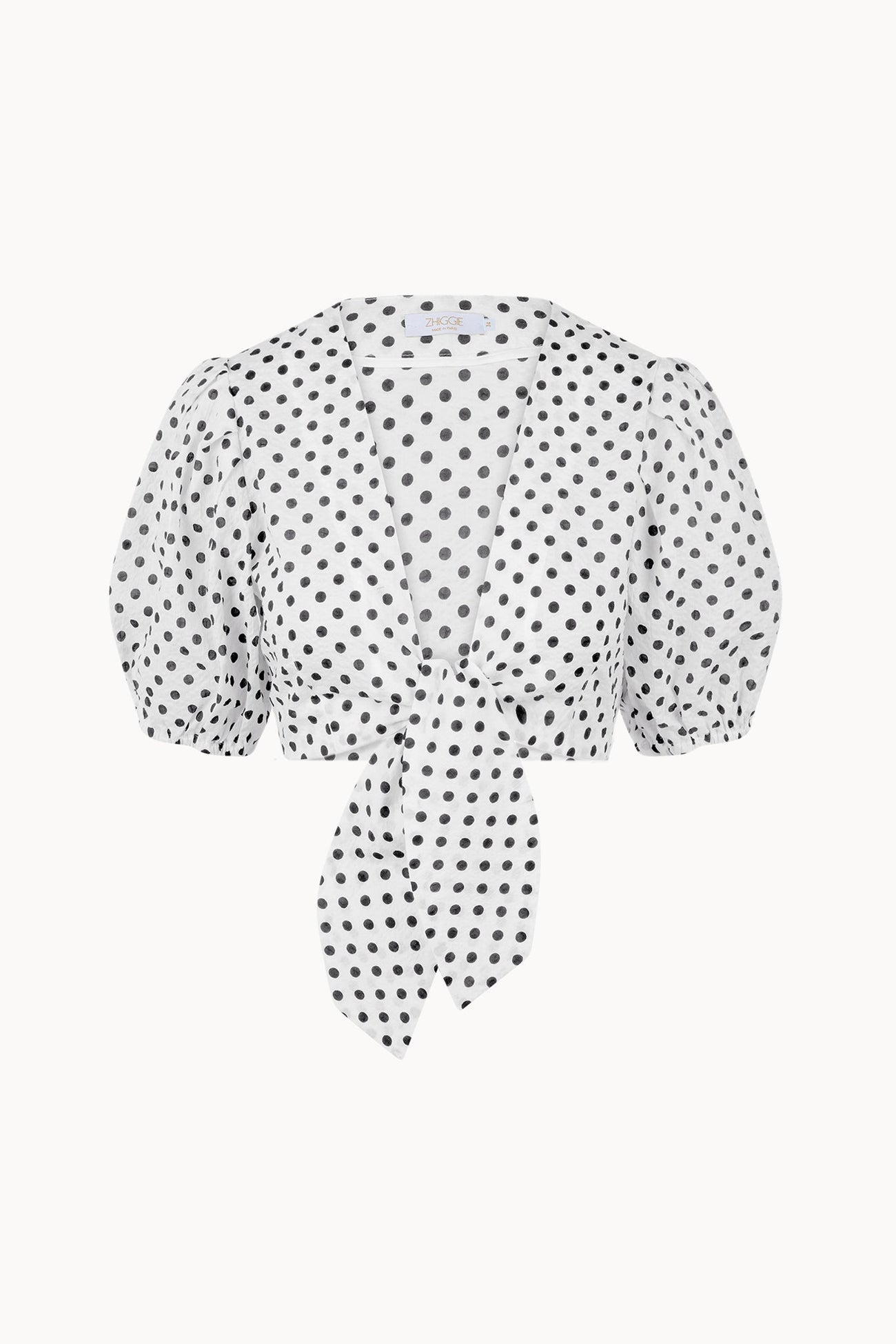 Anna Top - White - Polkadots