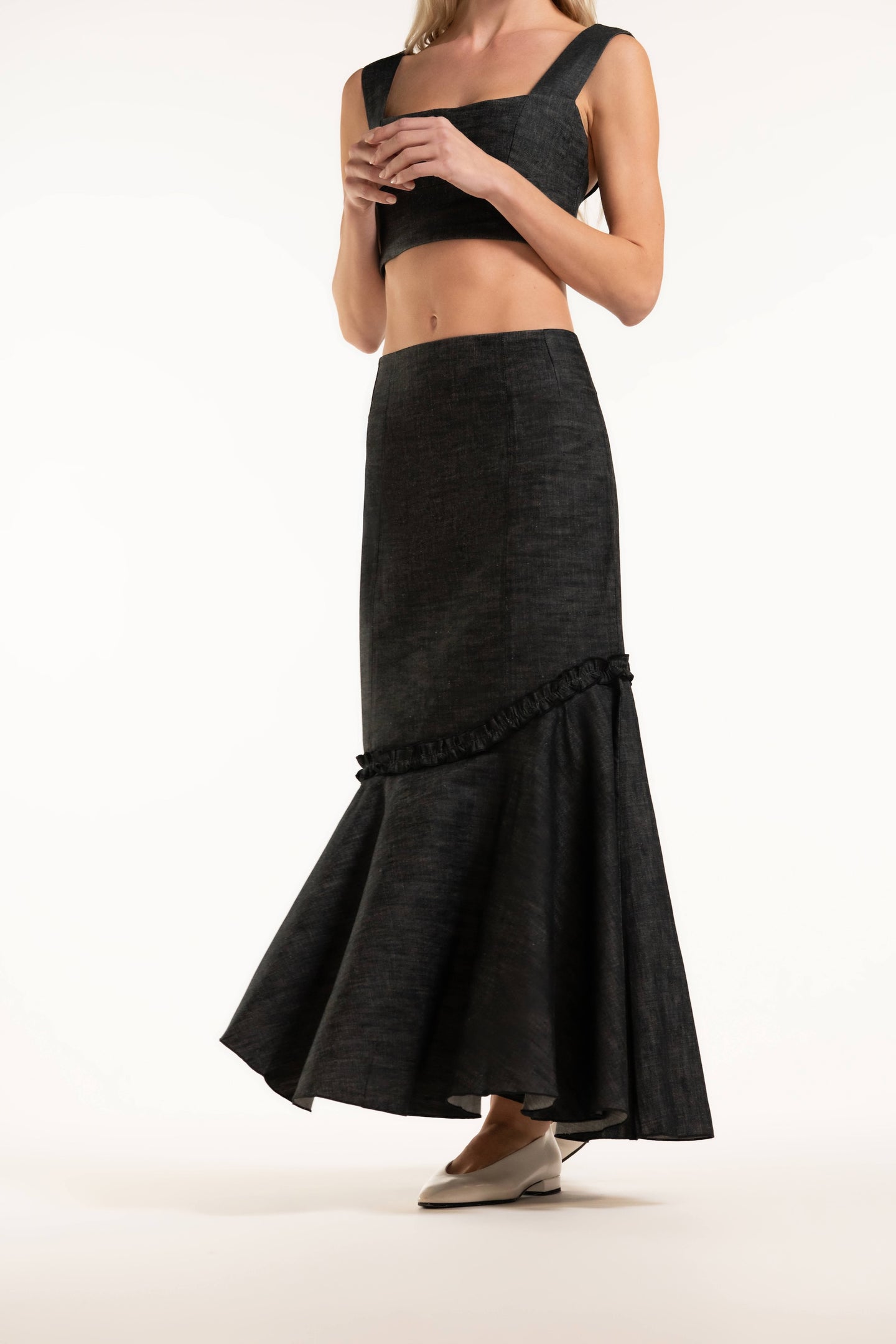 Annette Skirt - Pepper - Denim