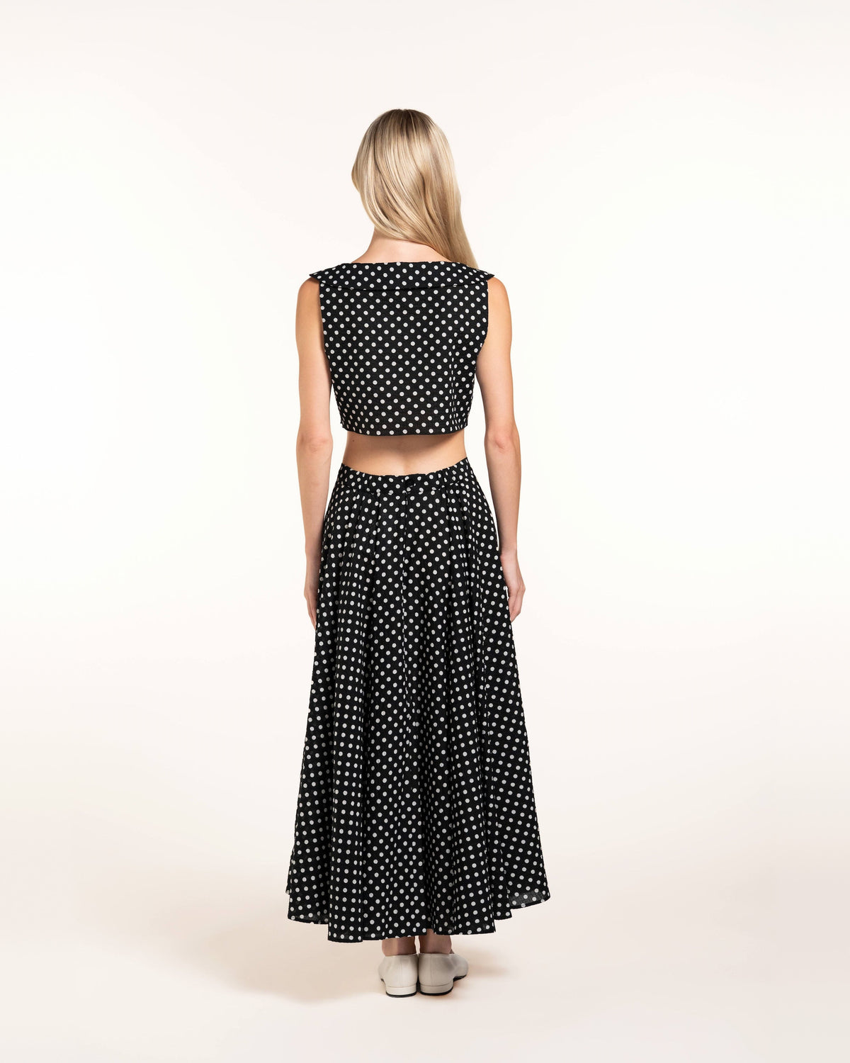 Zhiggie Babilou Skirt in black polka dots