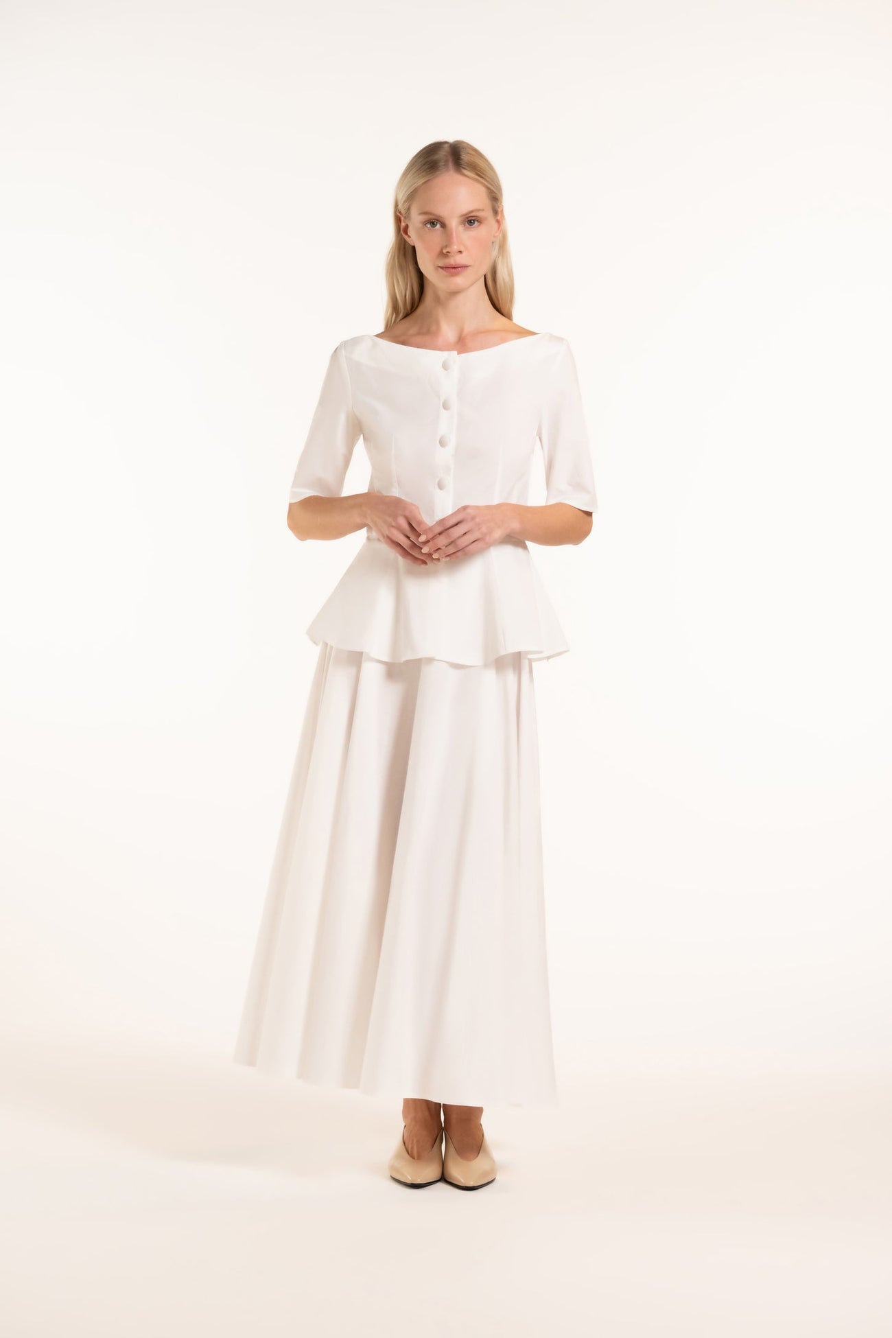 Candice Top - White - Solid