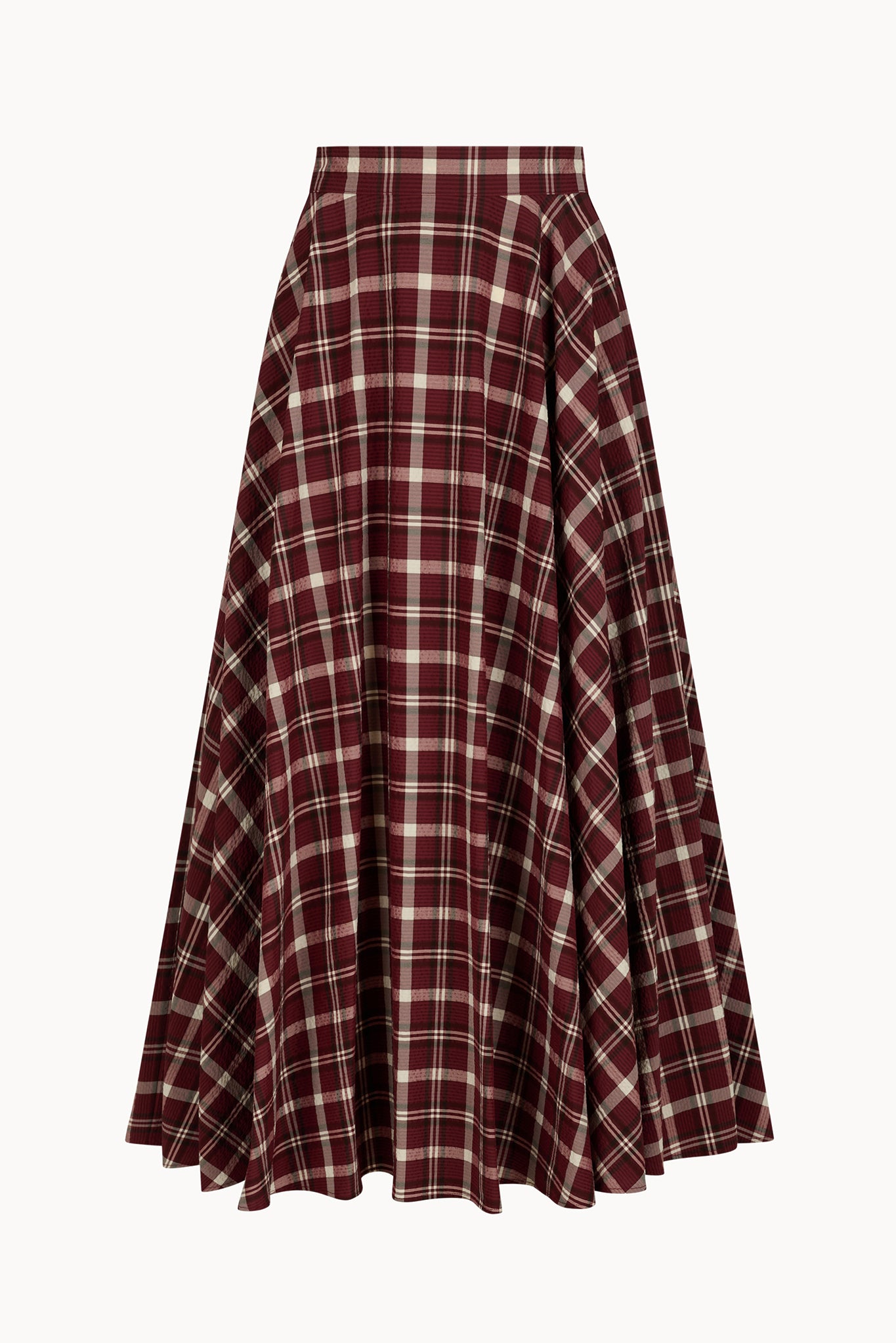 Babilou Skirt - Wine - Plaid