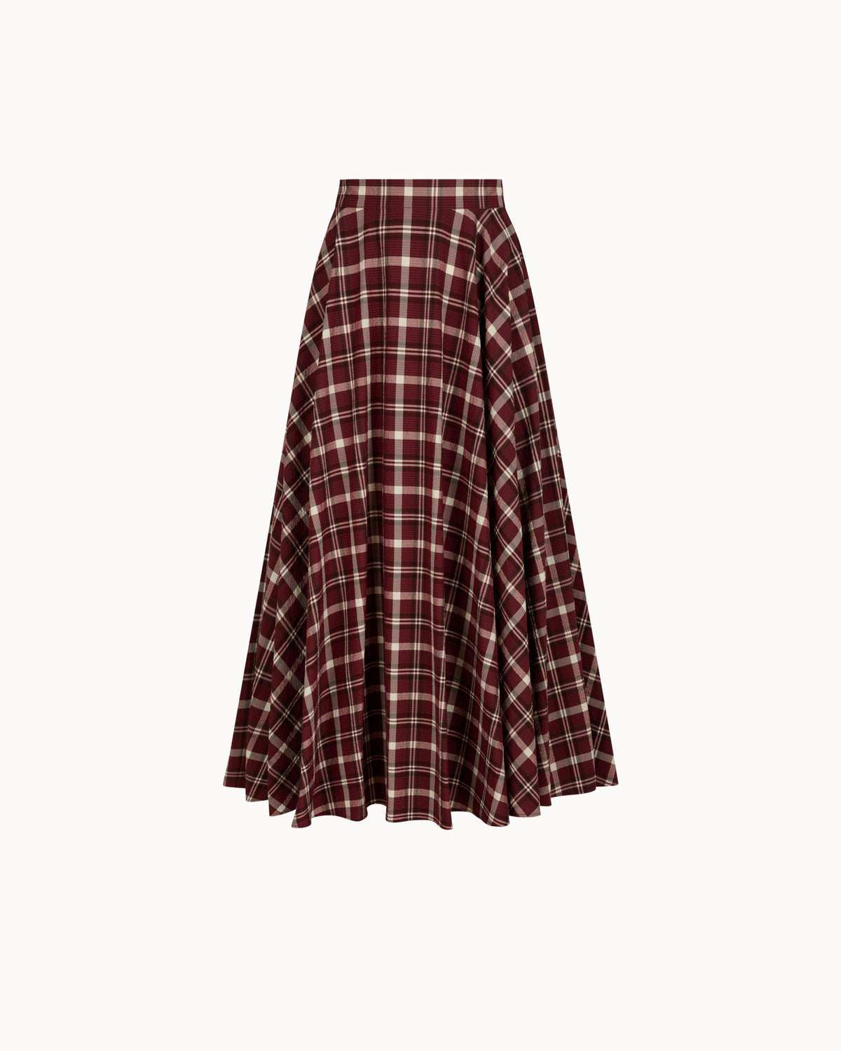 Zhiggie Babilou Skirt in wine plaid