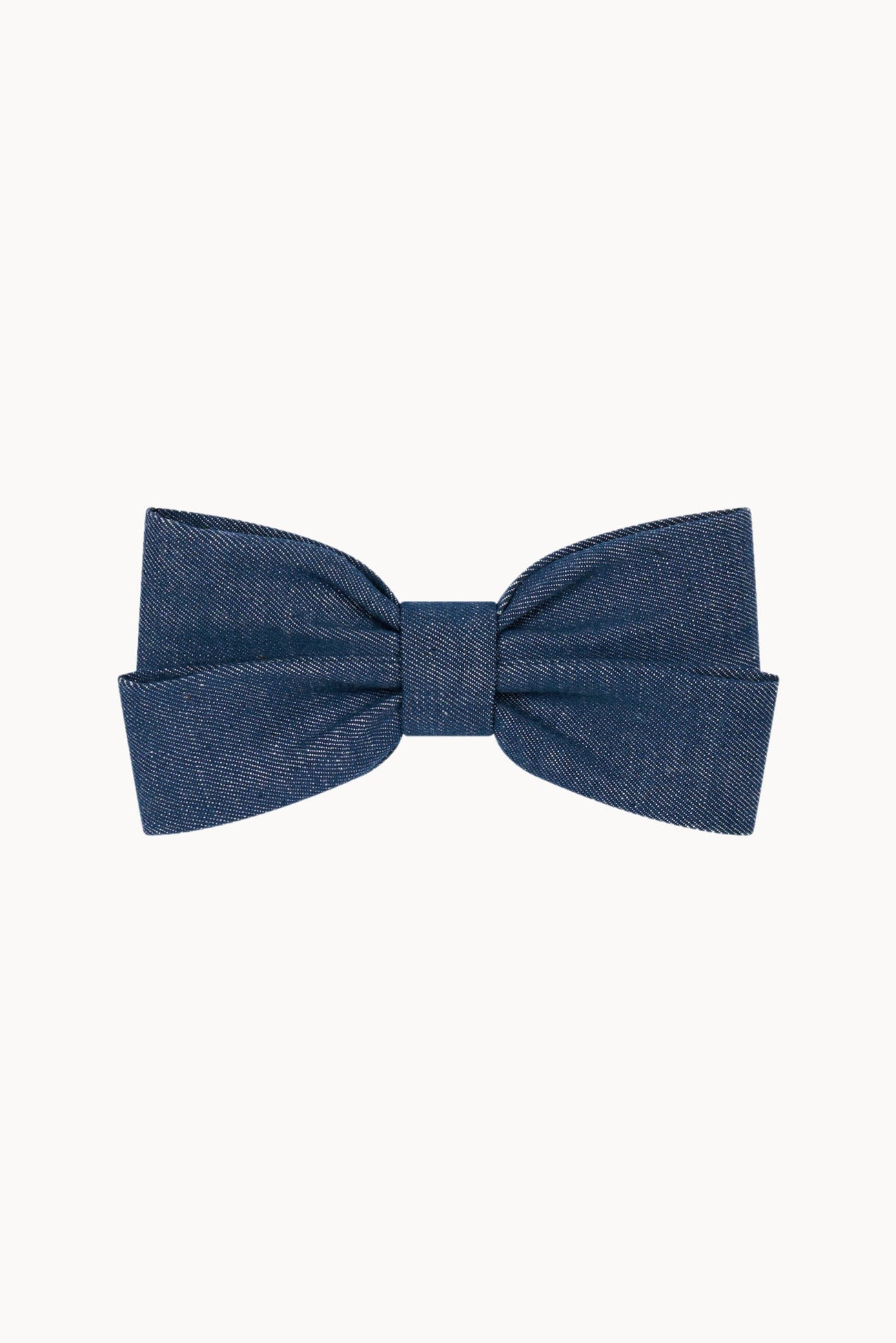 Small Hair Bow - Indigo - Denim