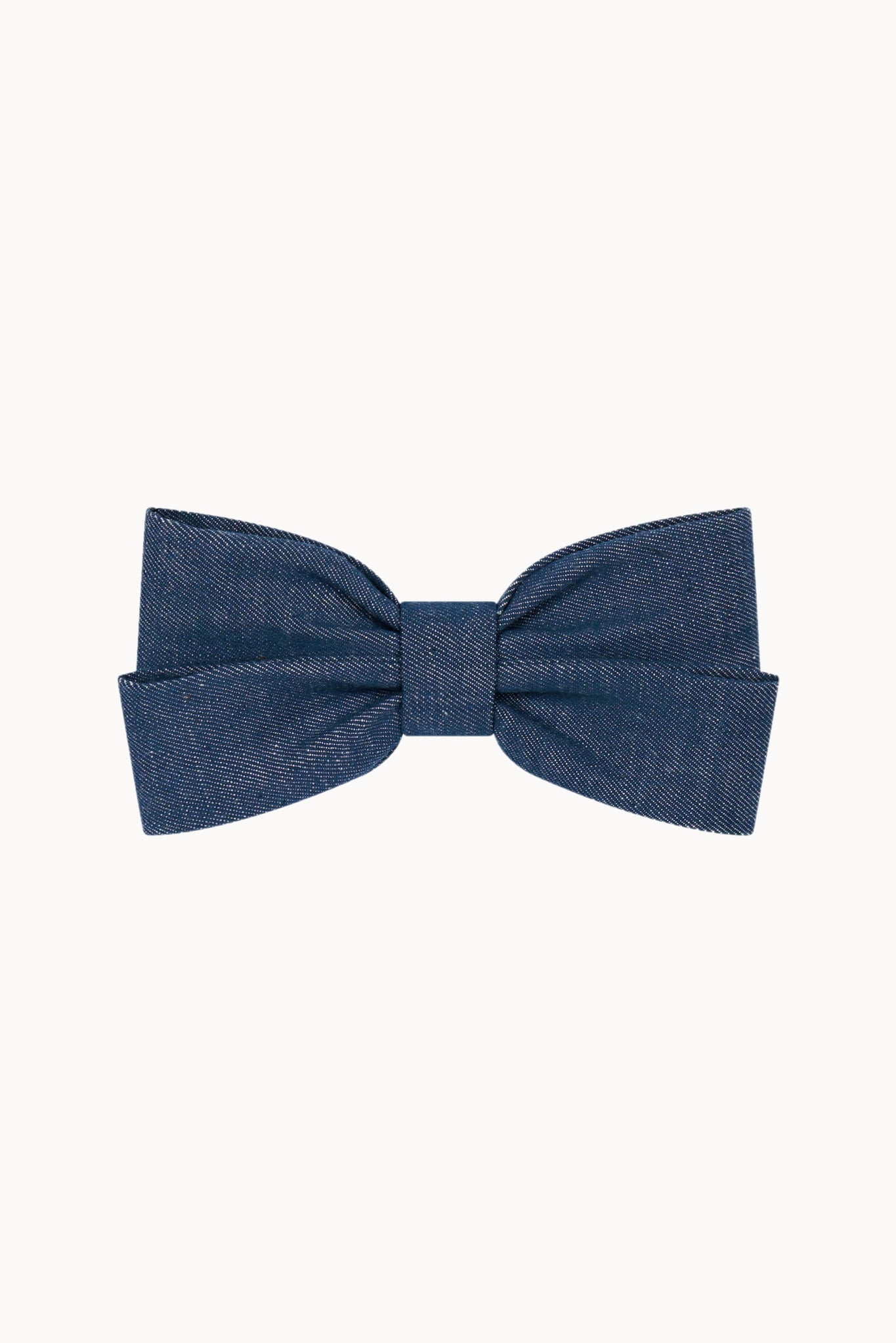 Small Hair Bow - Indigo - Denim