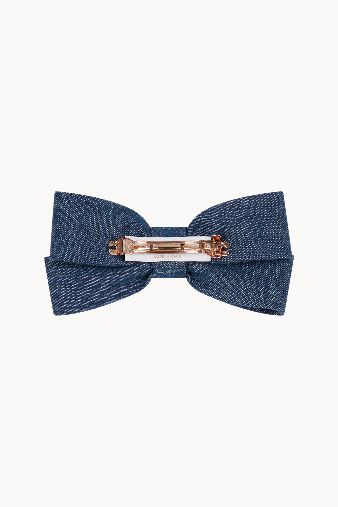 Small Hair Bow - Indigo - Denim
