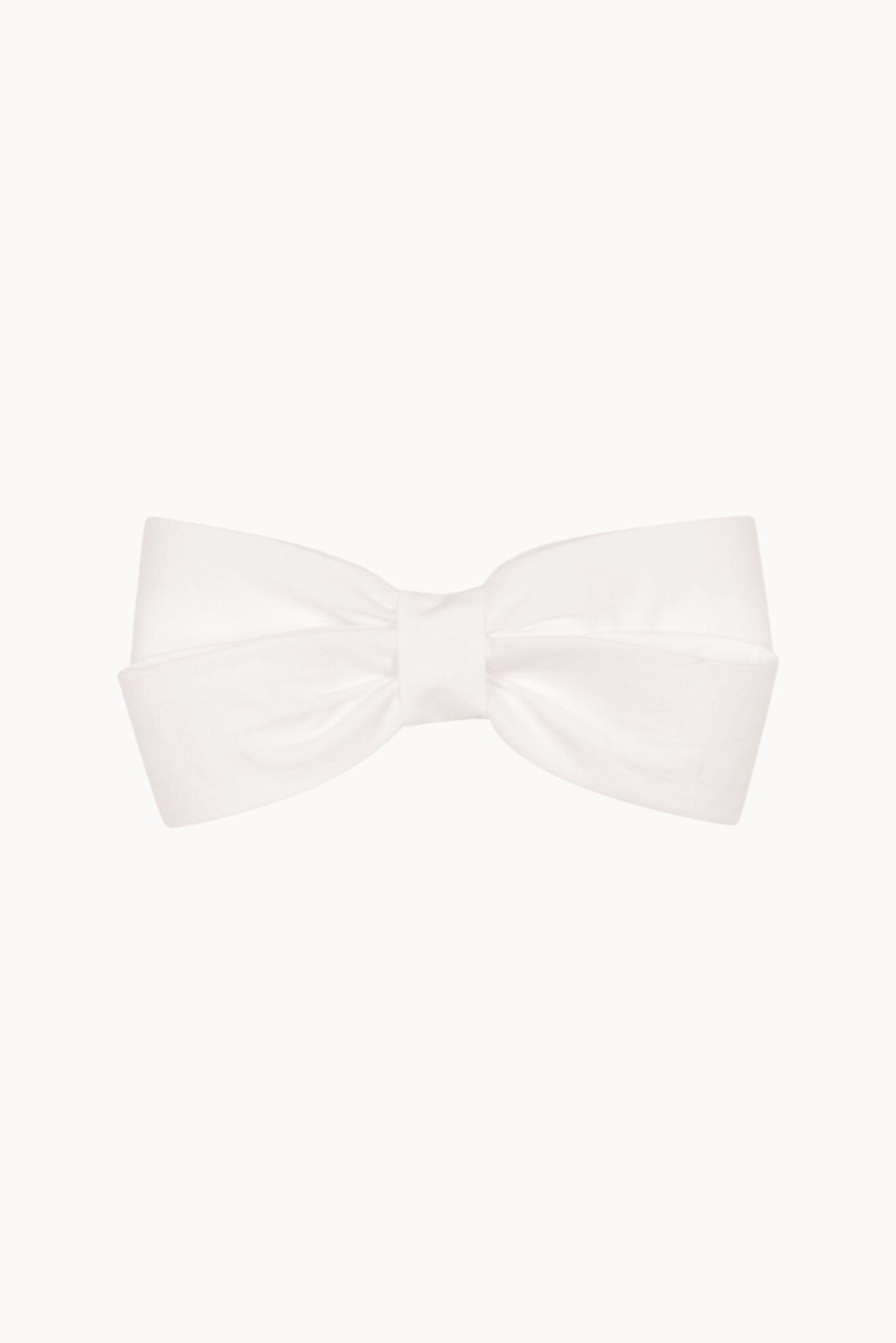 Small Hair Bow - White - Solid