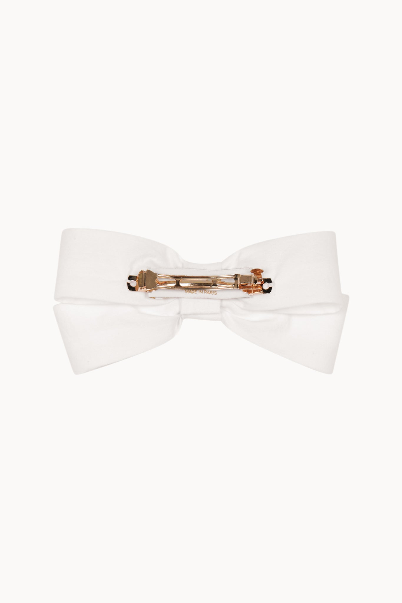 Small Hair Bow - White - Solid