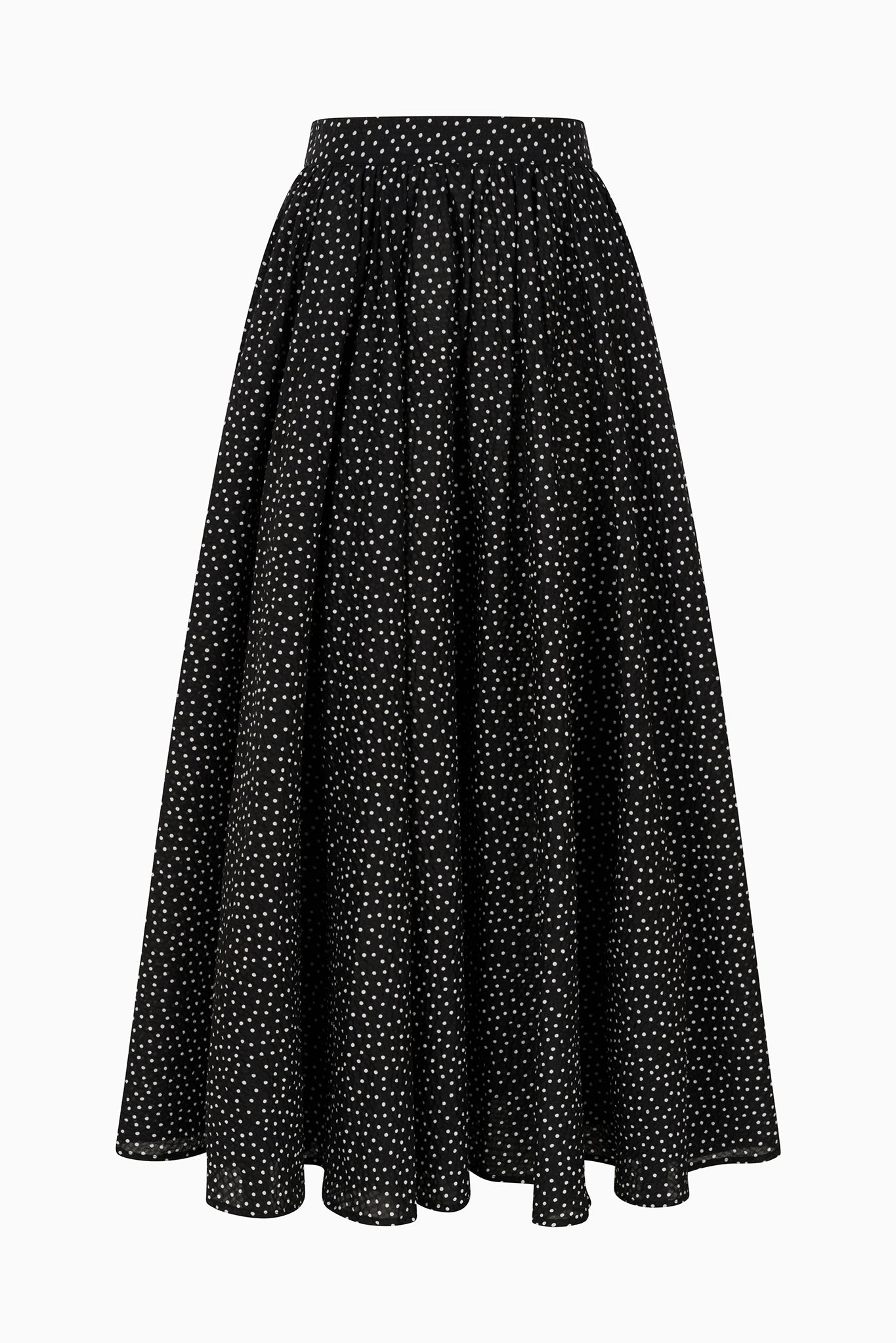 BABELLE skirt in black polkadots