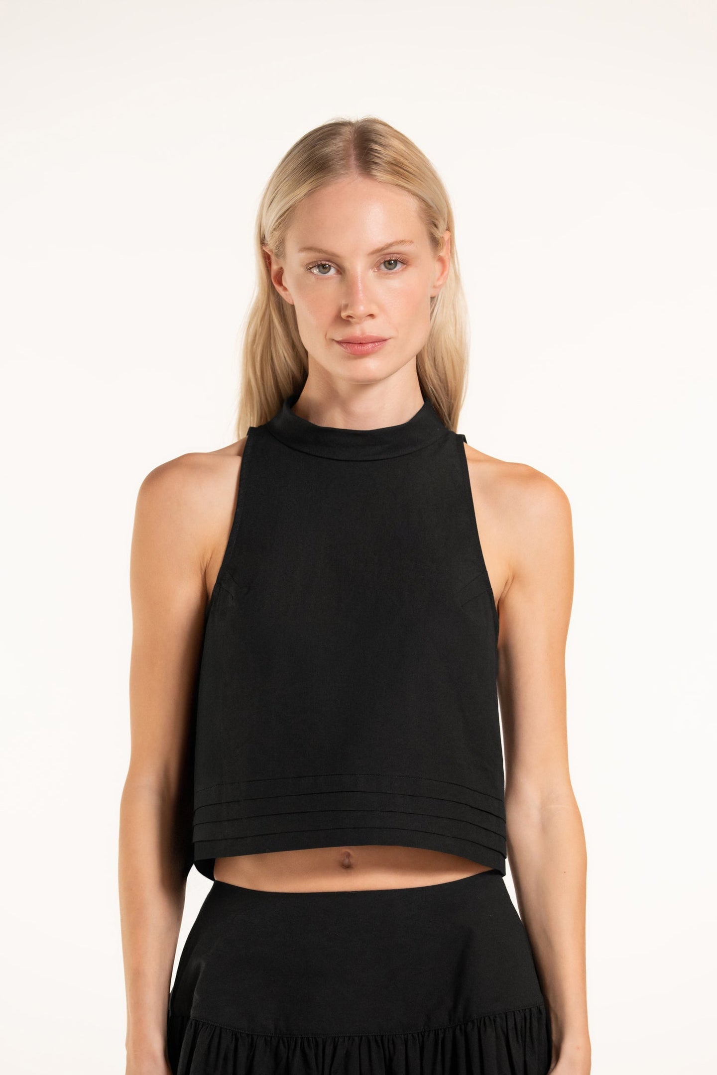 Calixte Top - Black - Solid