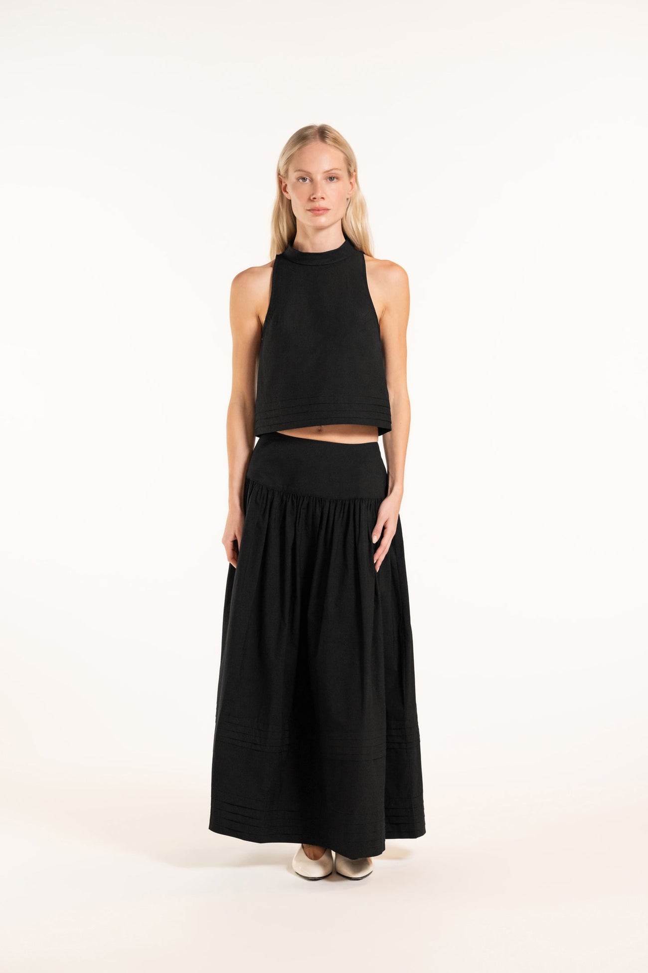 Calixte Top - Black - Solid