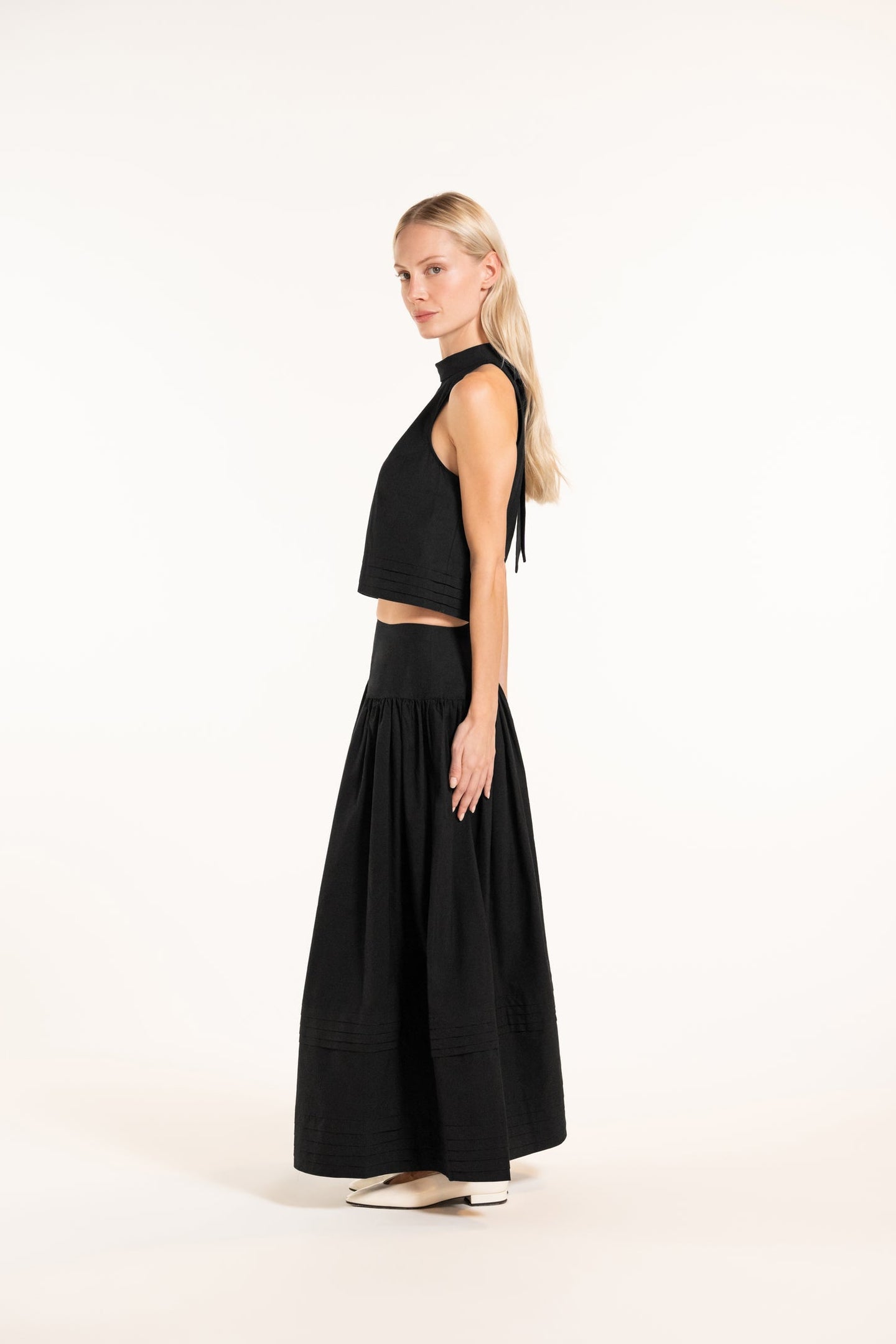 Calixte Top - Black - Solid