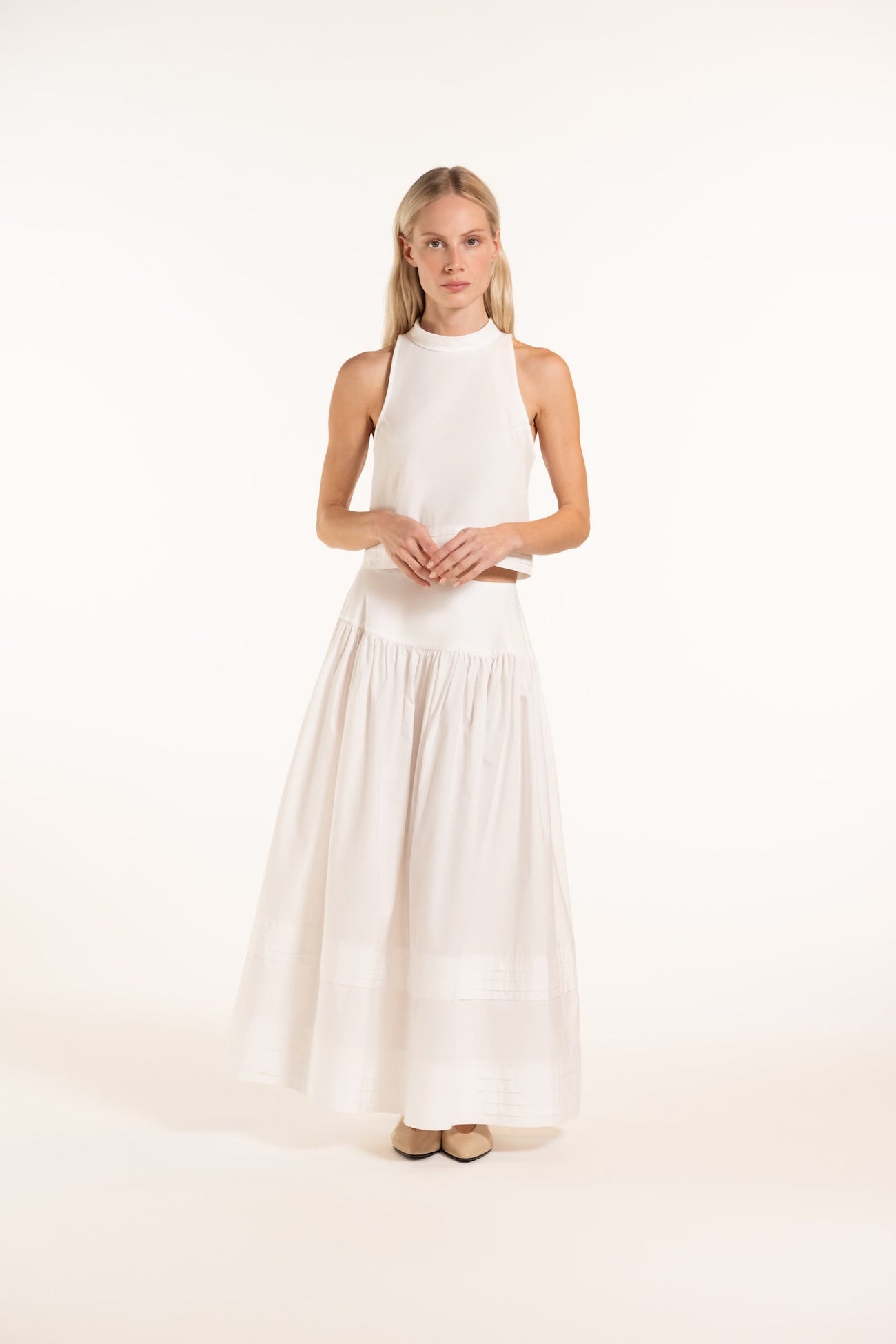 Cori Skirt - White - Solid