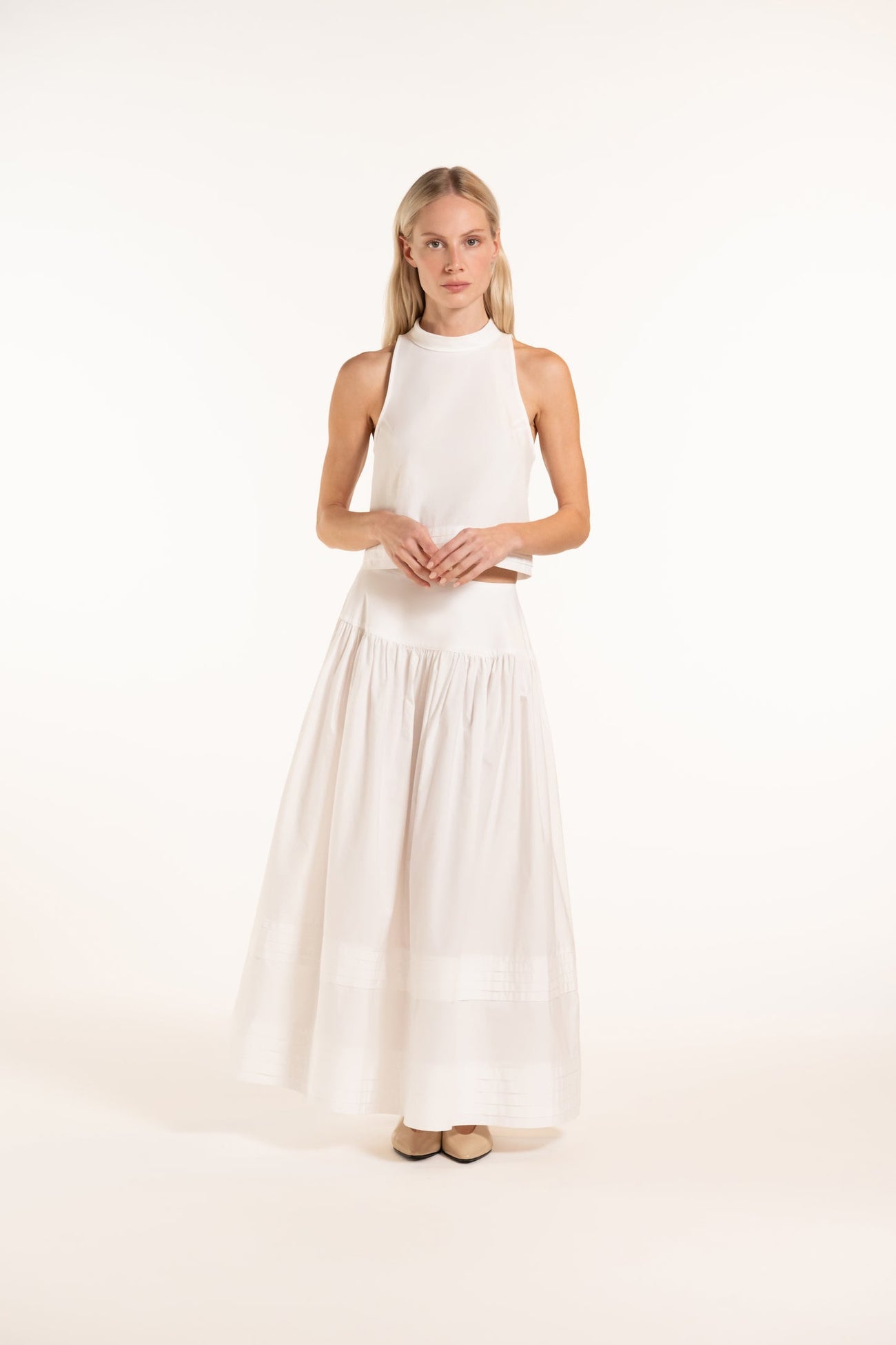 Calixte Top - White - Solid