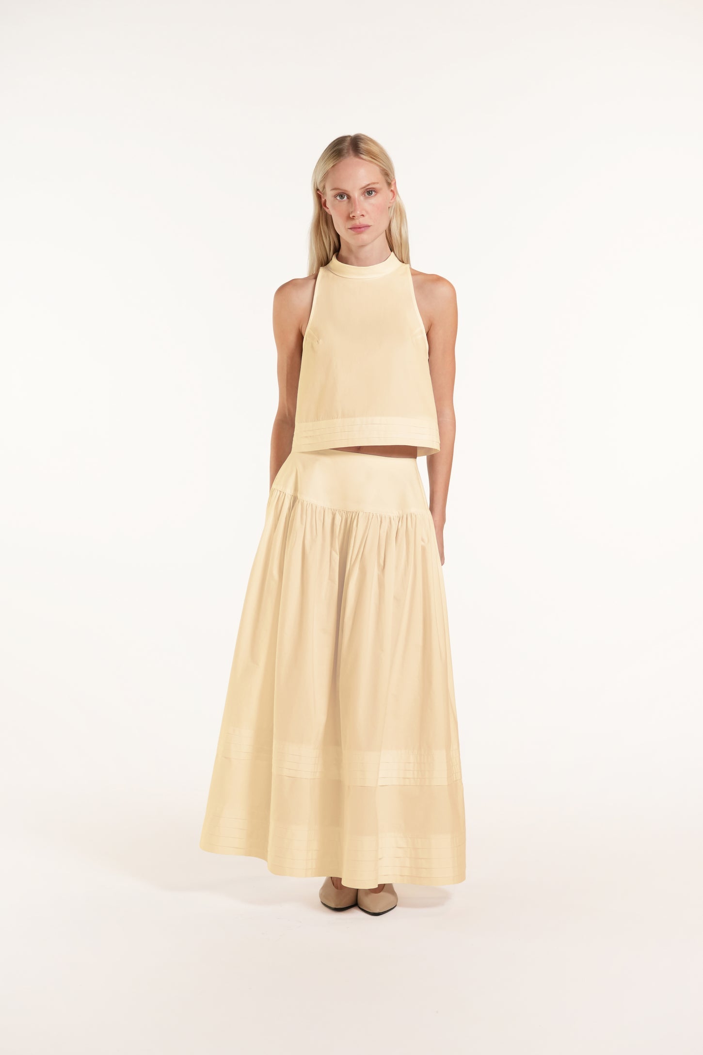 Cori Skirt - Light yellow - Solid