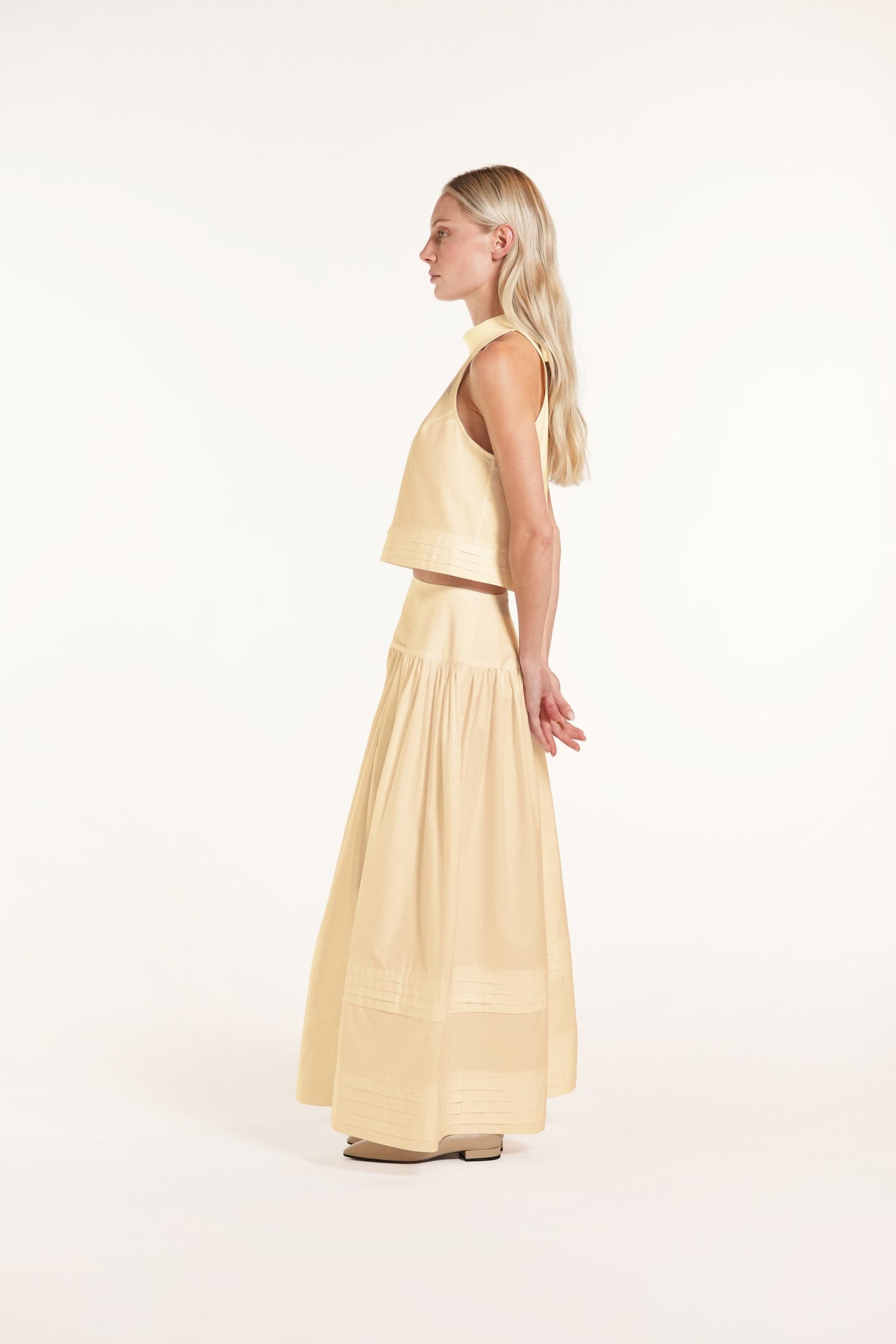 Cori Skirt - Light yellow - Solid