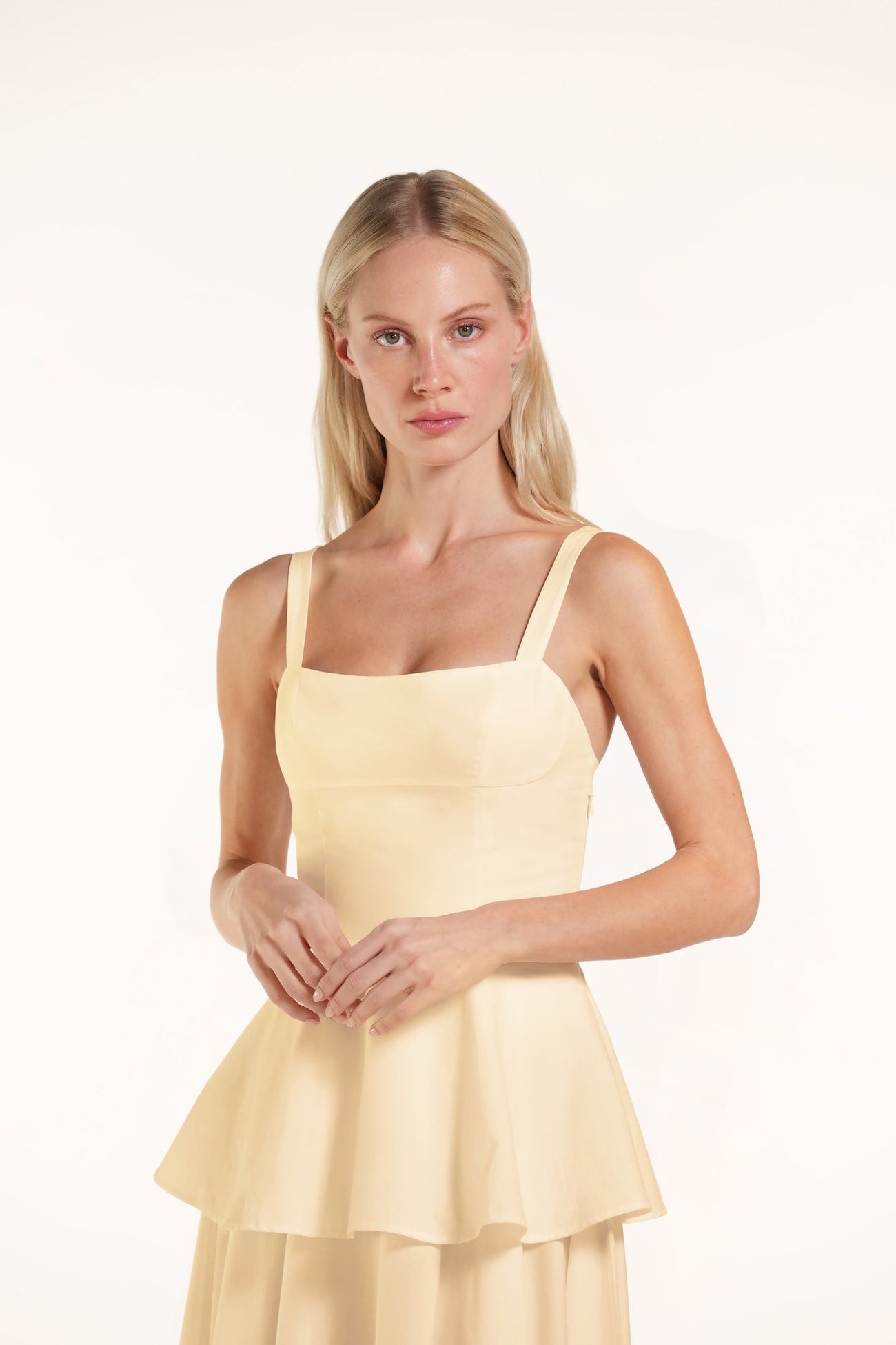 Calypso Top - Light yellow - Solid