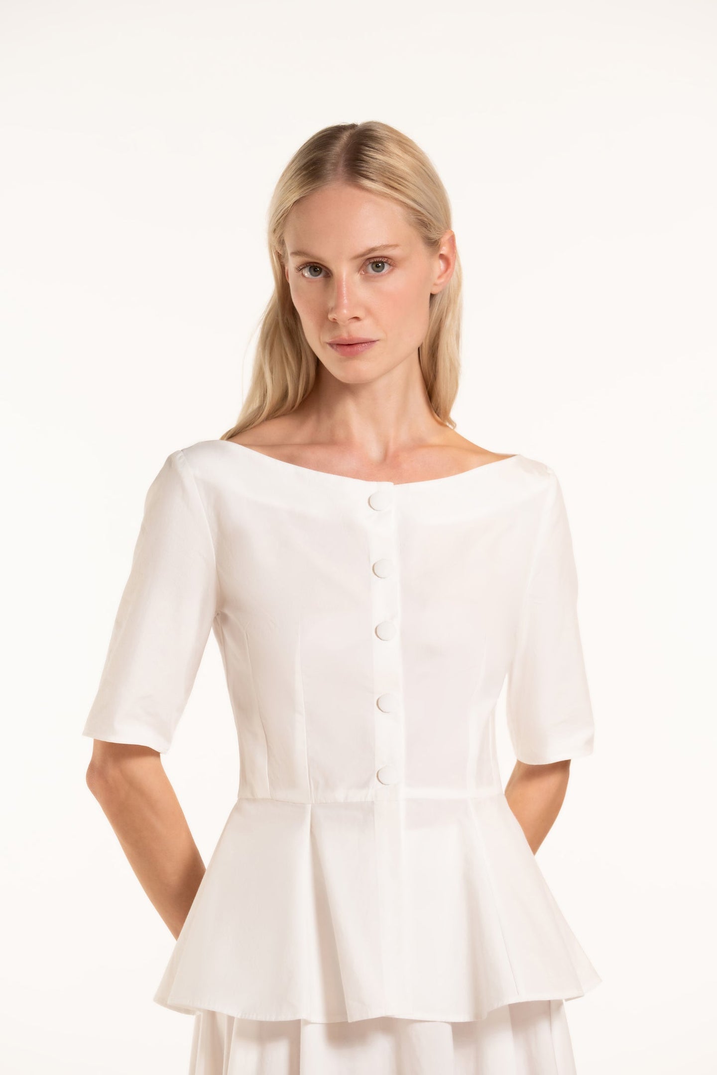 Candice Top - White - Solid
