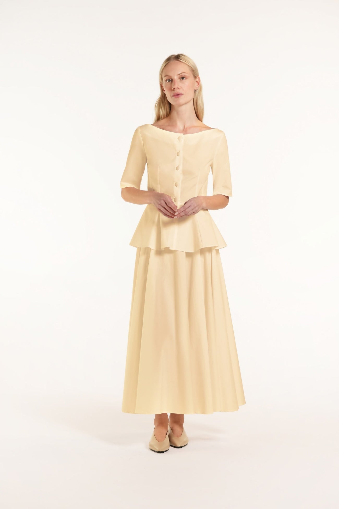 Candice Top - Light yellow - Solid