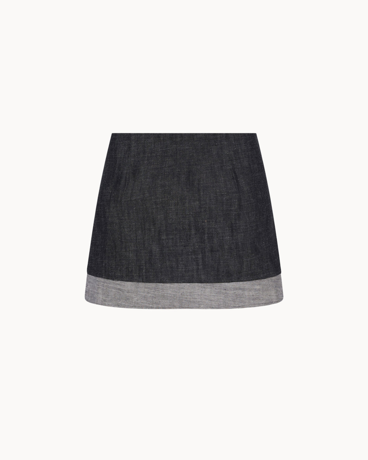 Zhiggie Carla Skirt in pepper denim