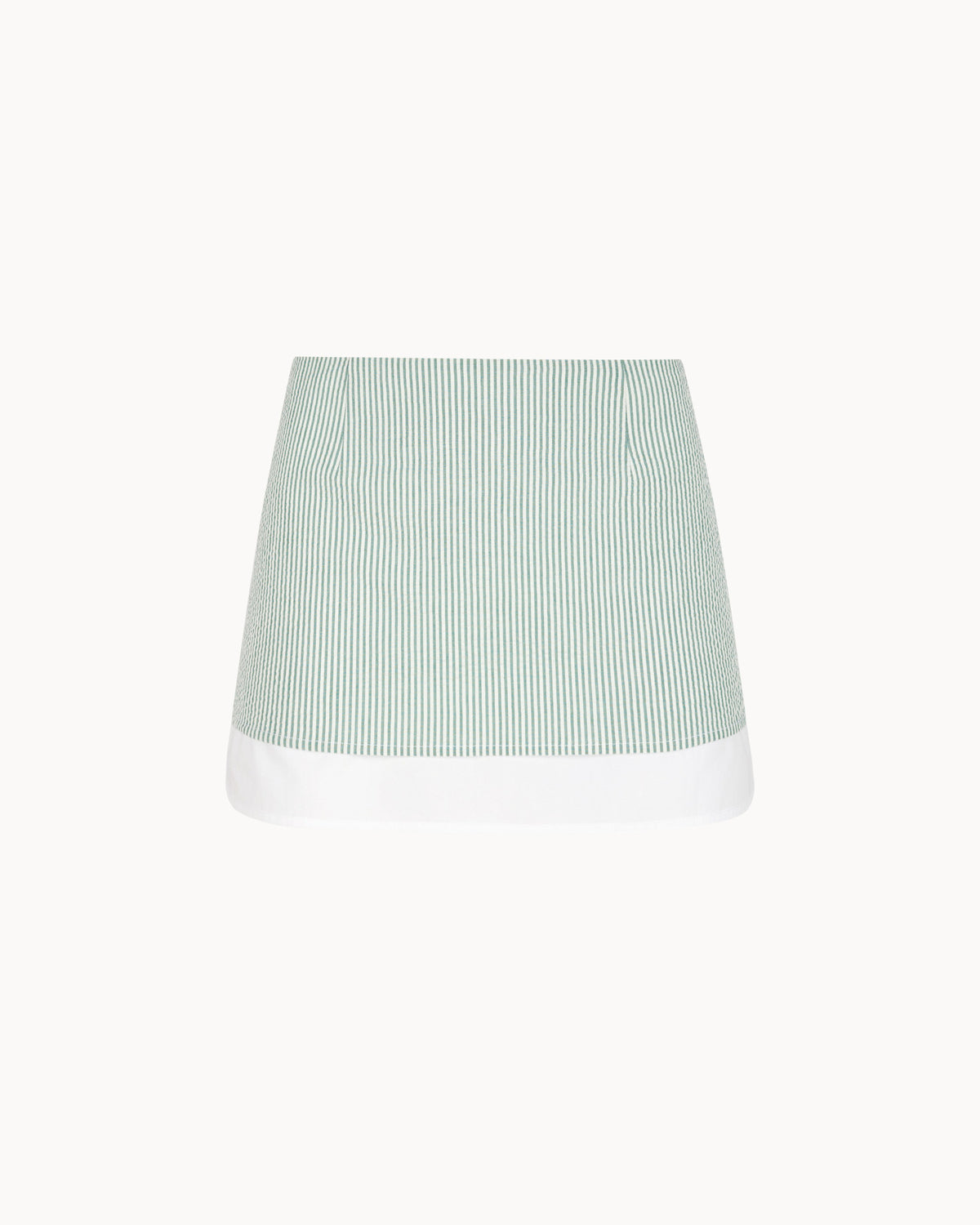 Zhiggie Carla Skirt in sage stripes
