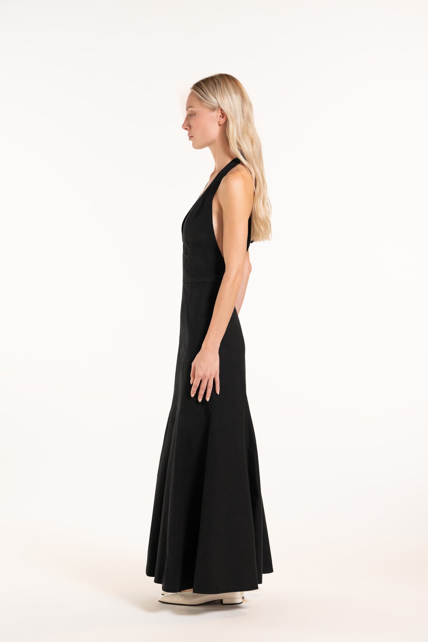 Carmen dress - Black - Solid